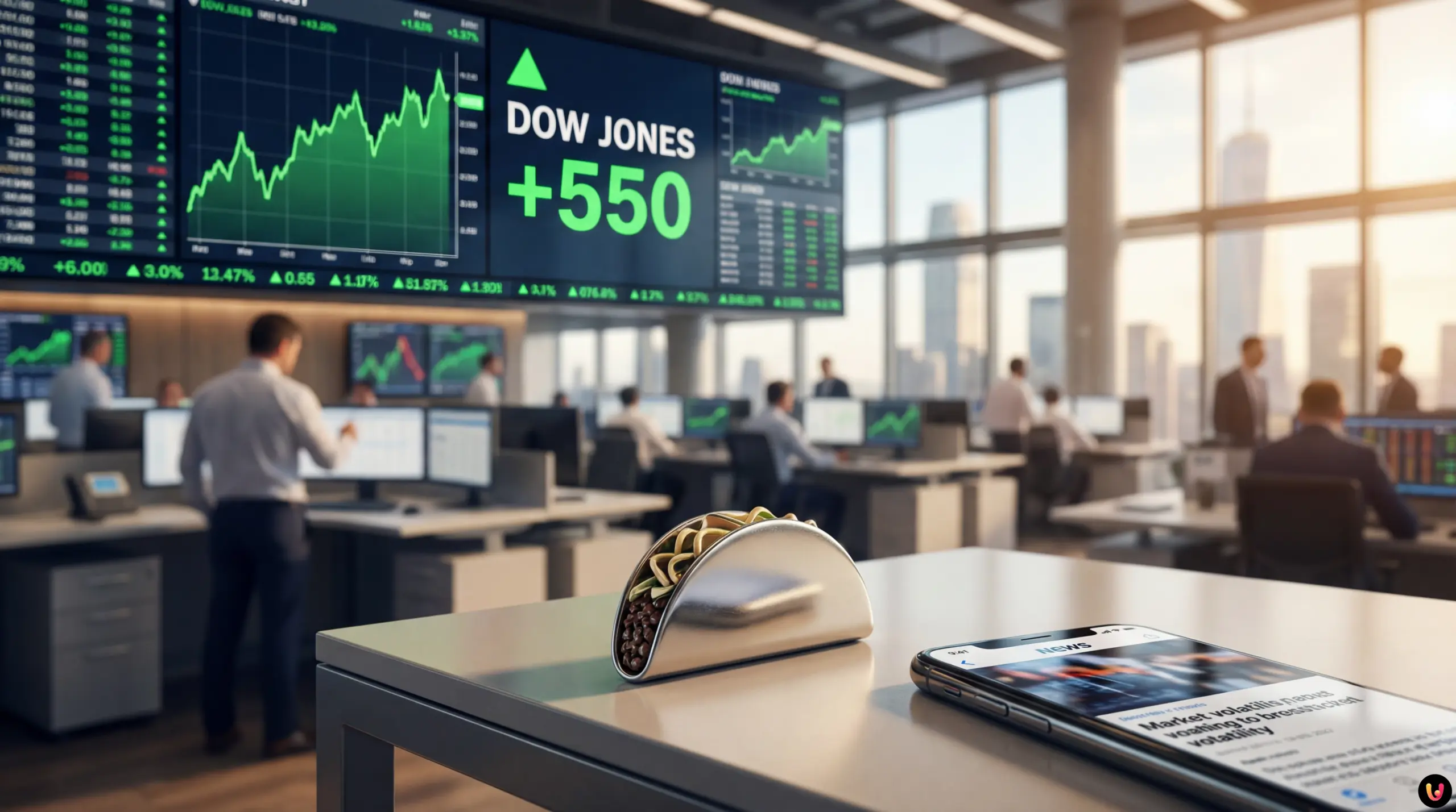 Bourse : Le Dow Jones bondit de 550 points, la strat&eacute;gie &laquo; TACO &raquo; enflamme Wall Street