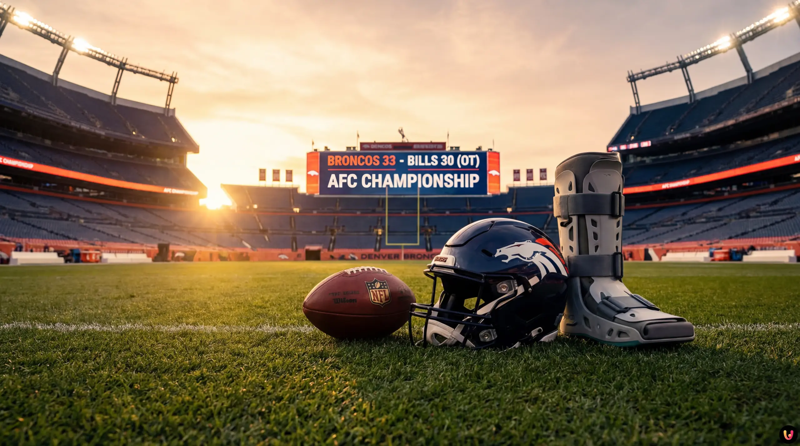 Bo Nix dei Denver Broncos in azione durante la vittoria contro i Buffalo Bills