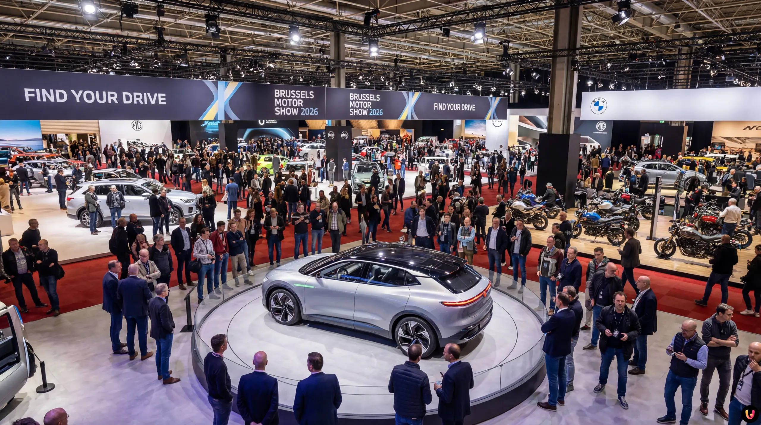Brussels Motor Show 2026 : Les stars de l'édition Vue d'ensemble des stands et voitures au Brussels Motor Show 2026.