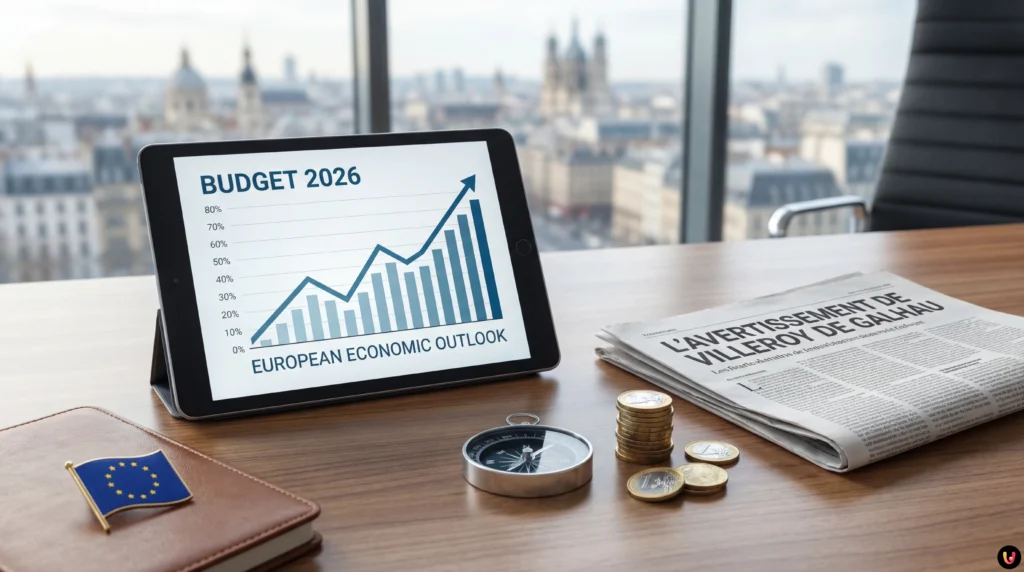 Fran&ccedil;ois Villeroy de Galhau, gouverneur de la Banque de France, s'exprimant sur l'&eacute;conomie.