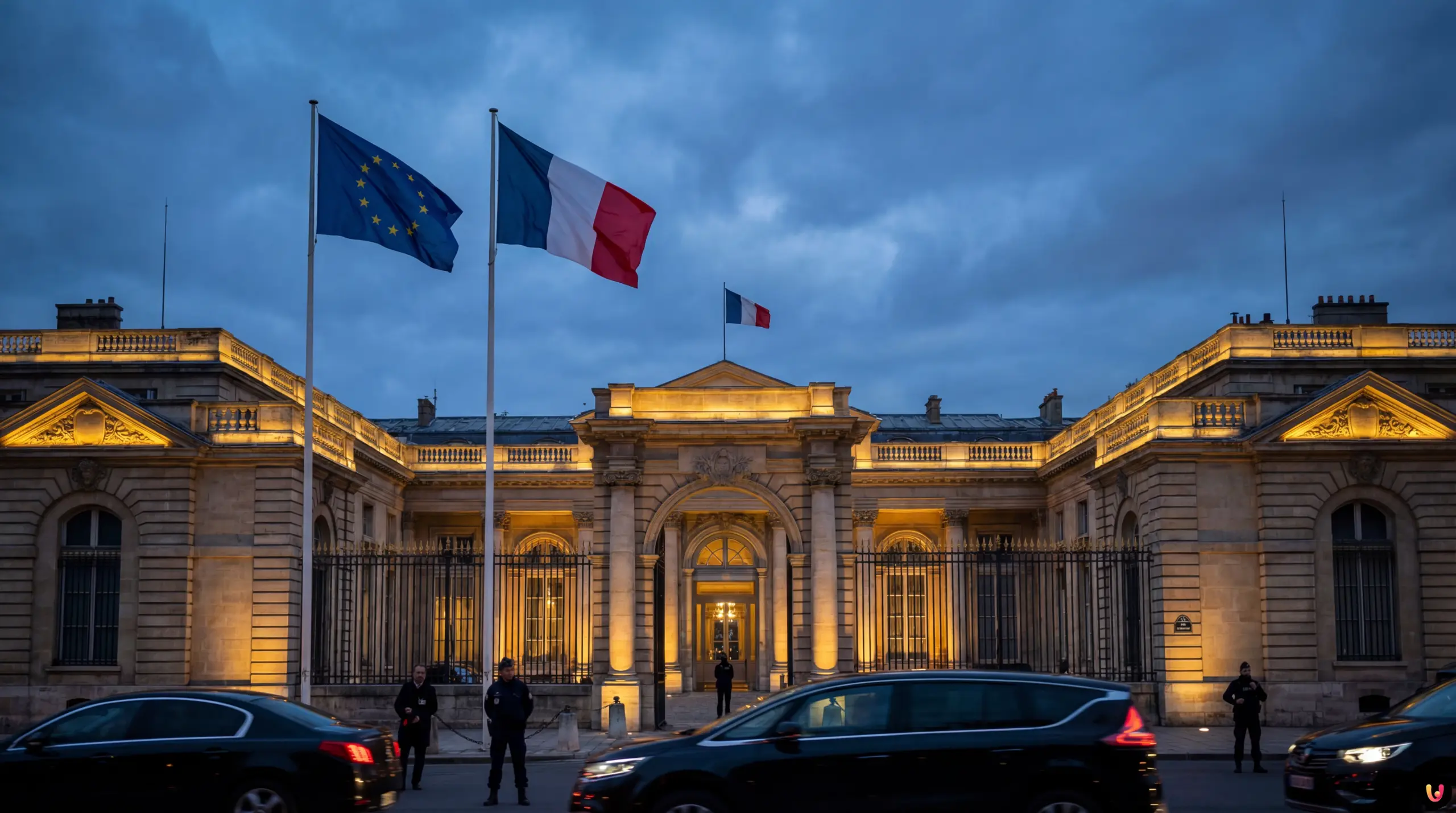 S&eacute;bastien Lecornu au micro de l'Assembl&eacute;e nationale annon&ccedil;ant le 49.3