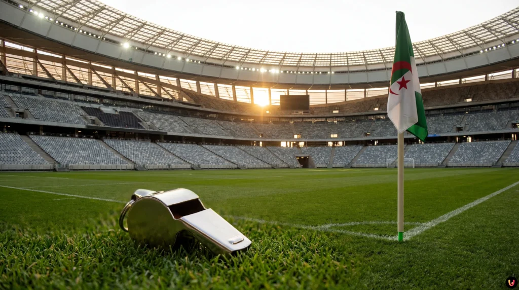 L'arbitre sénégalais Issa Sy sur le terrain lors d'un match international.
