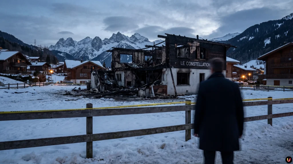 Fa&ccedil;ade du bar Le Constellation &agrave; Crans-Montana g&eacute;r&eacute; par Jacques Moretti