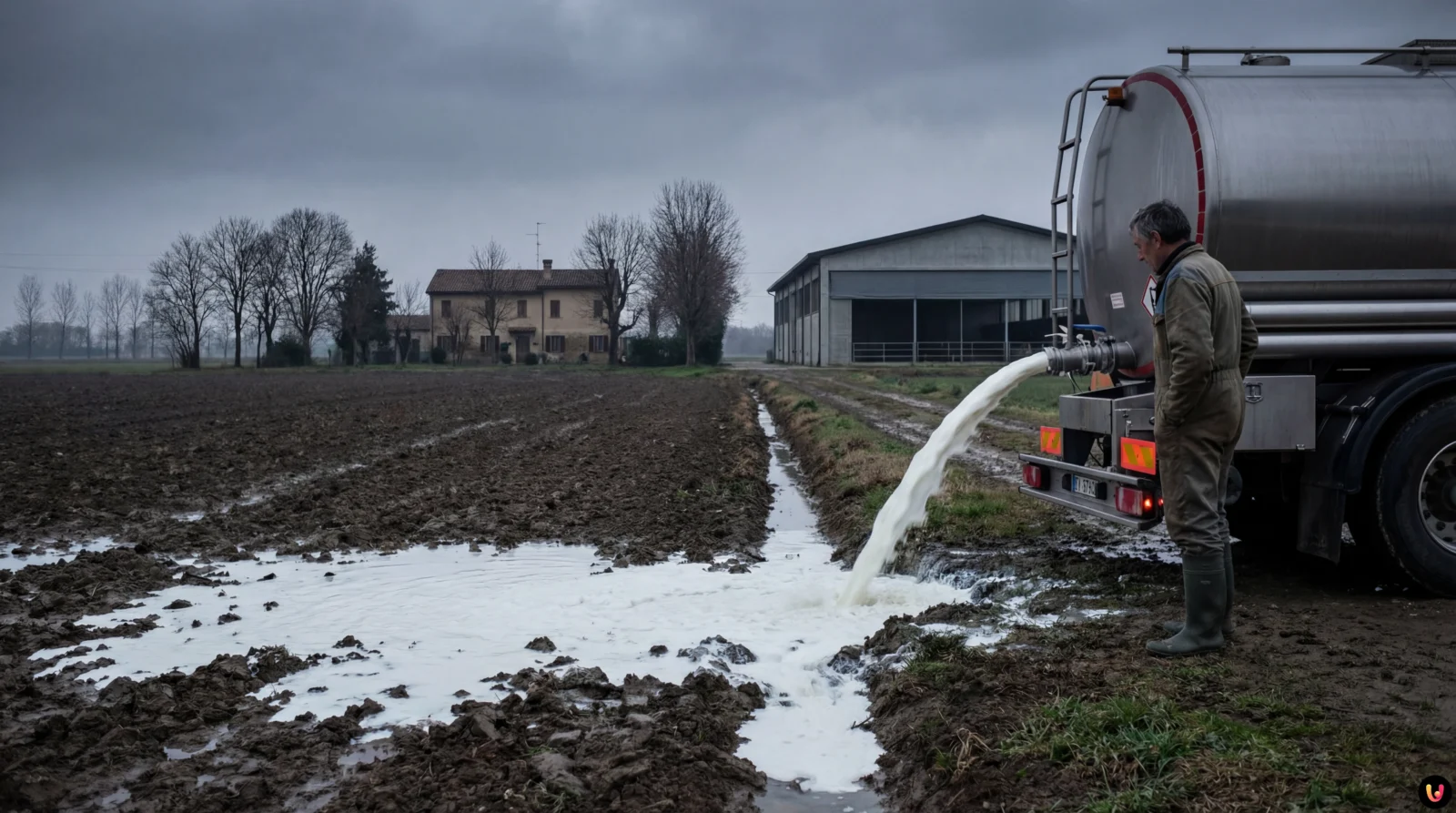 Crisi latte Italia: sversamento nei campi per crollo prezzi Crisi latte in Italia: prezzi crollati e cisterne svuotate nei campi