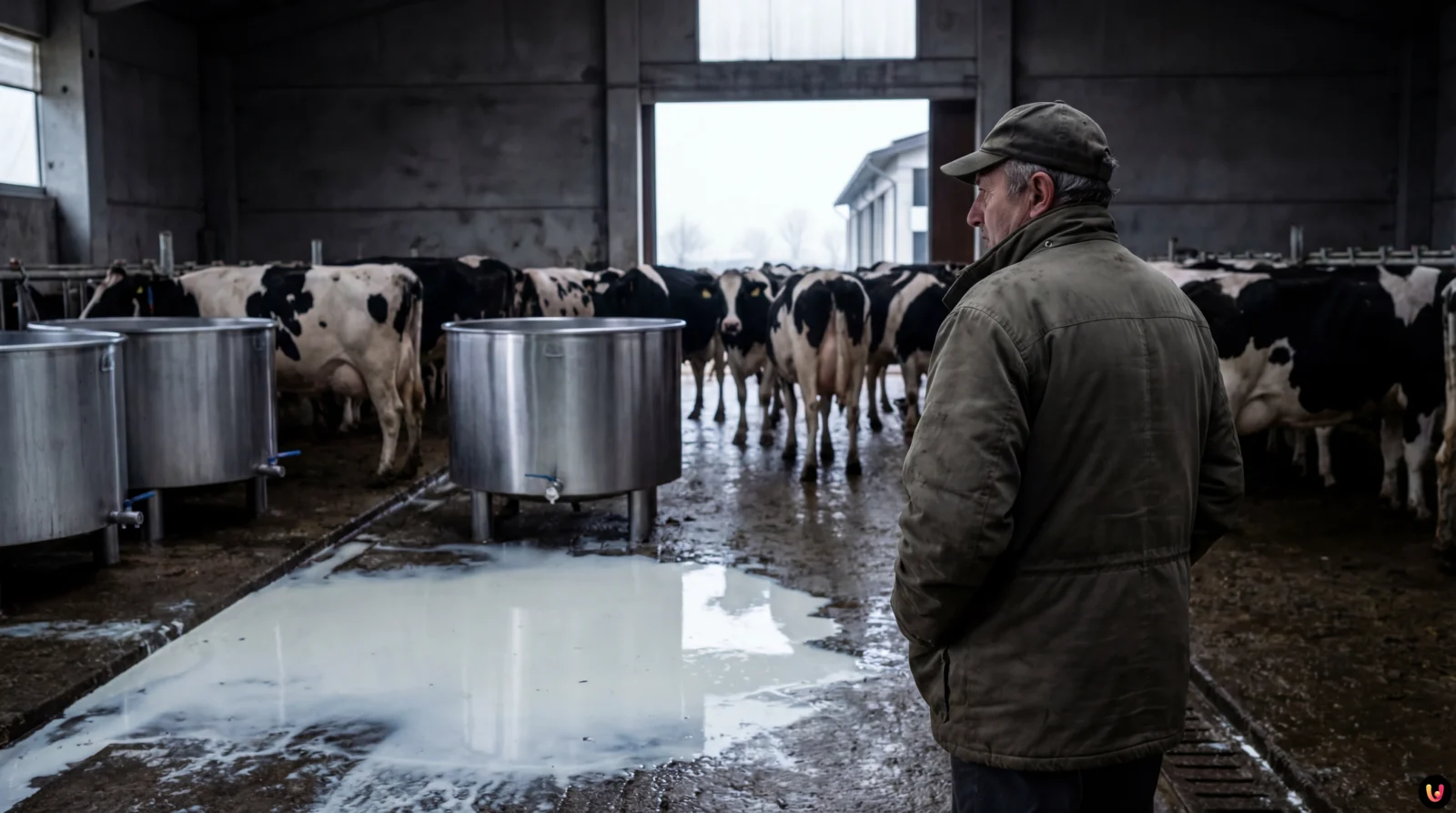 Crisi Latte 2026: Crollo Prezzi e Stalle al Collasso Crisi Latte: Prezzi Crollati e Dazi USA, Stalle al Collasso