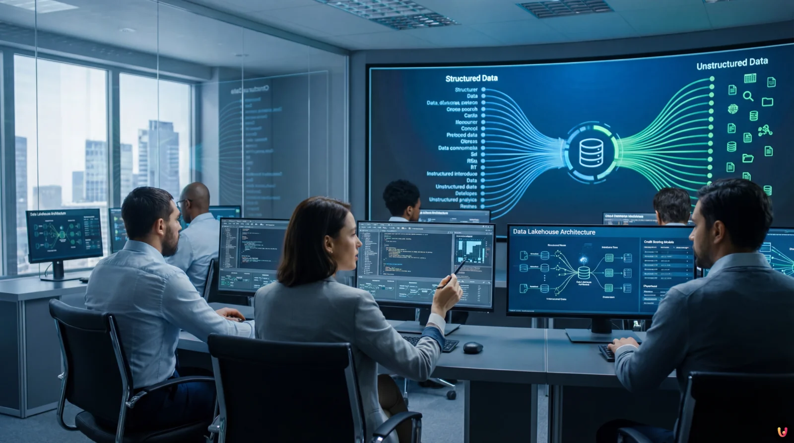 Data Lakehouse Credit Scoring: Architecture for Hybrid Data