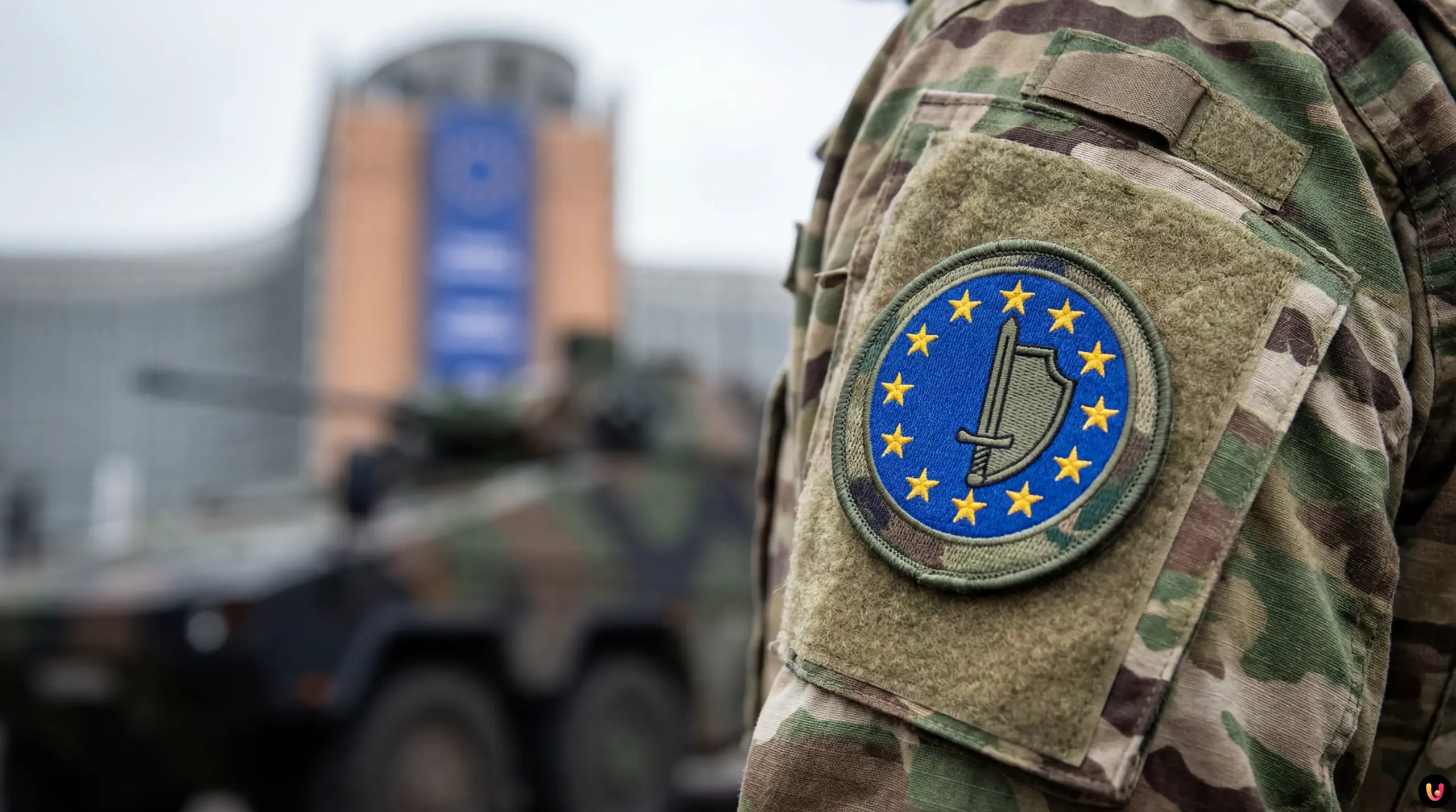 Andrius Kubilius, commissaire europ&eacute;en &agrave; la D&eacute;fense, lors d'un discours officiel.