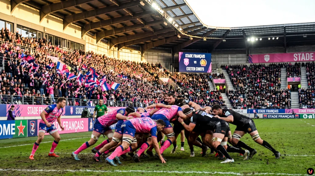 Match de rugby Challenge Cup entre Stade Français et Exeter Chiefs