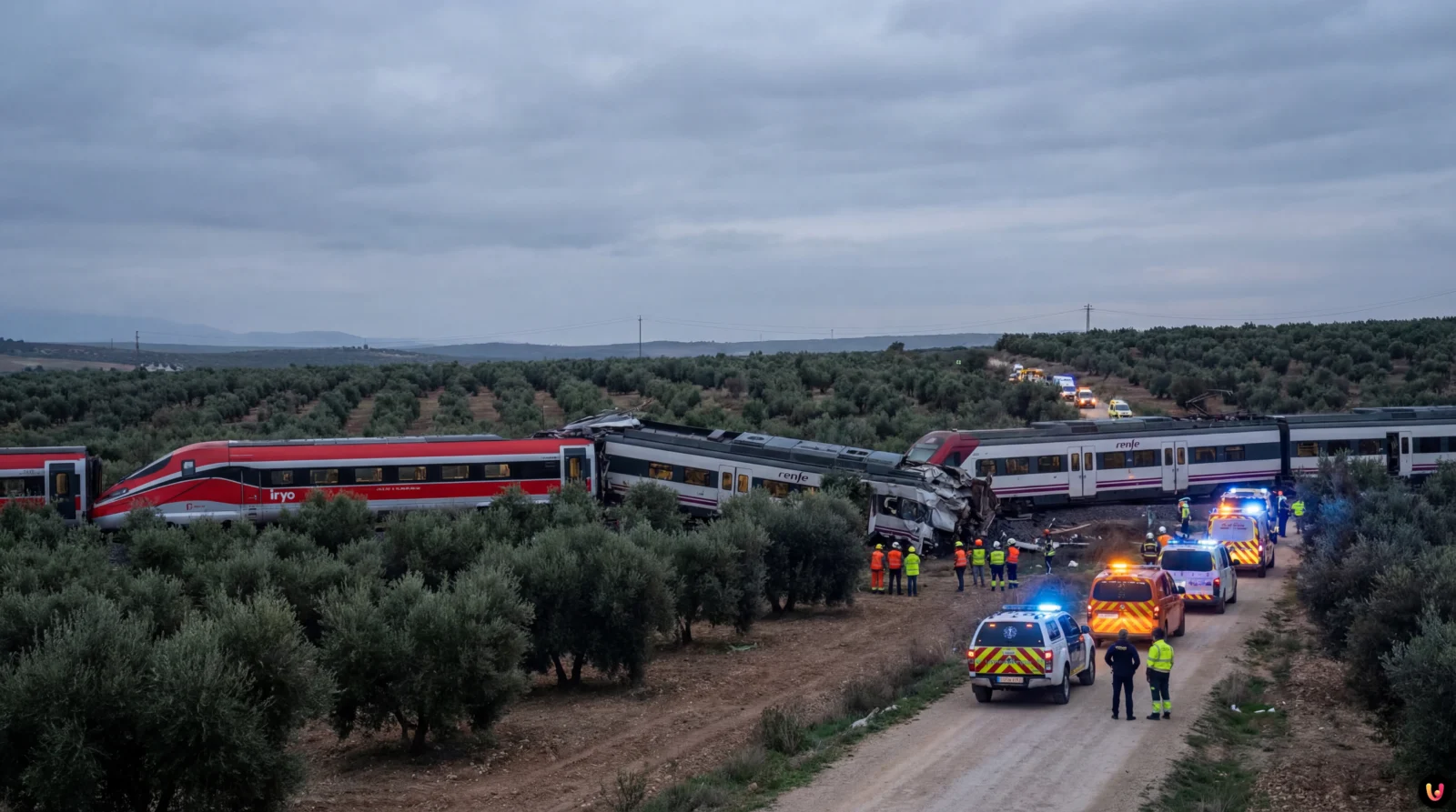 Disastro ferroviario in Andalusia: scontro tra treni Iryo e Renfe, oltre 20 morti