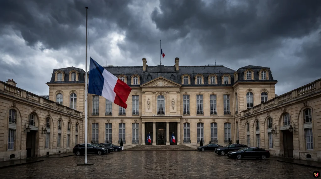 S&eacute;bastien Lecornu s'exprimant devant les d&eacute;put&eacute;s au Palais Bourbon.