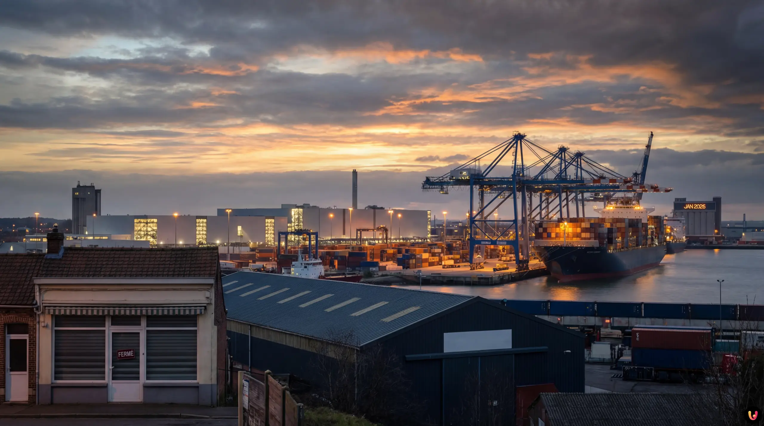 Panorama industriel de Dunkerque et ses nouvelles usines de batteries &eacute;lectriques