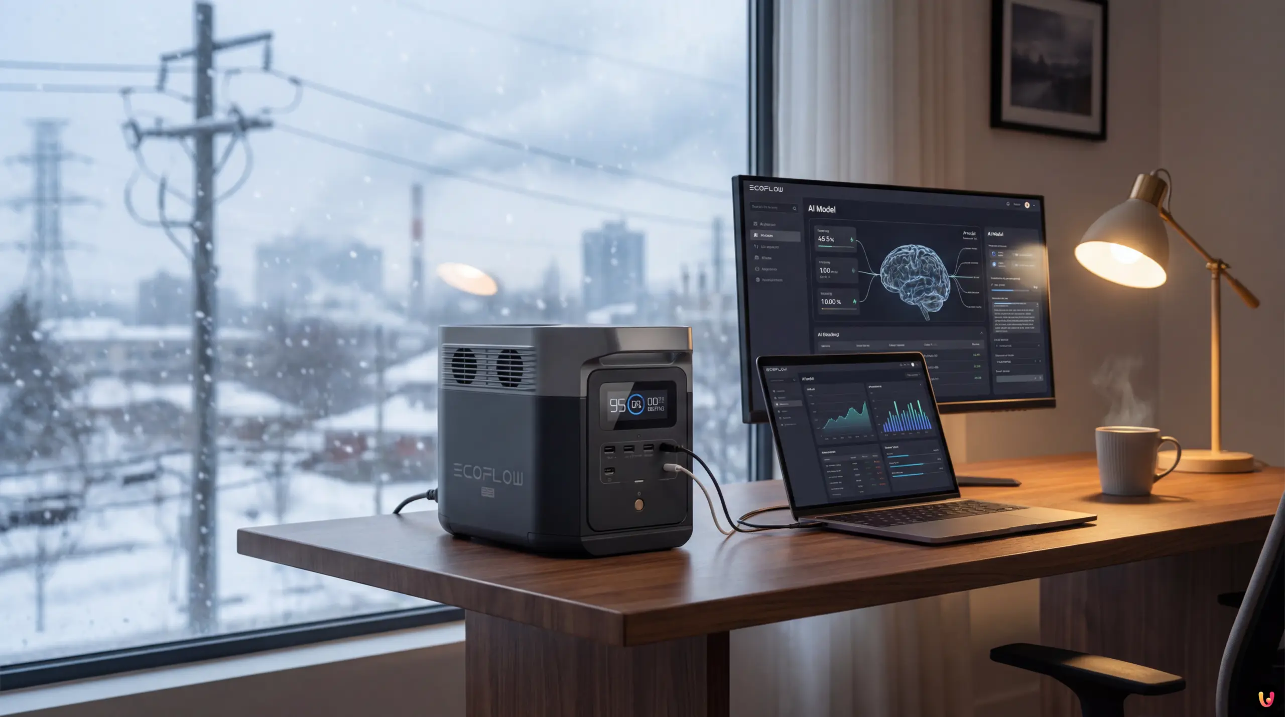 Power station portatile EcoFlow Delta 2 per backup energetico