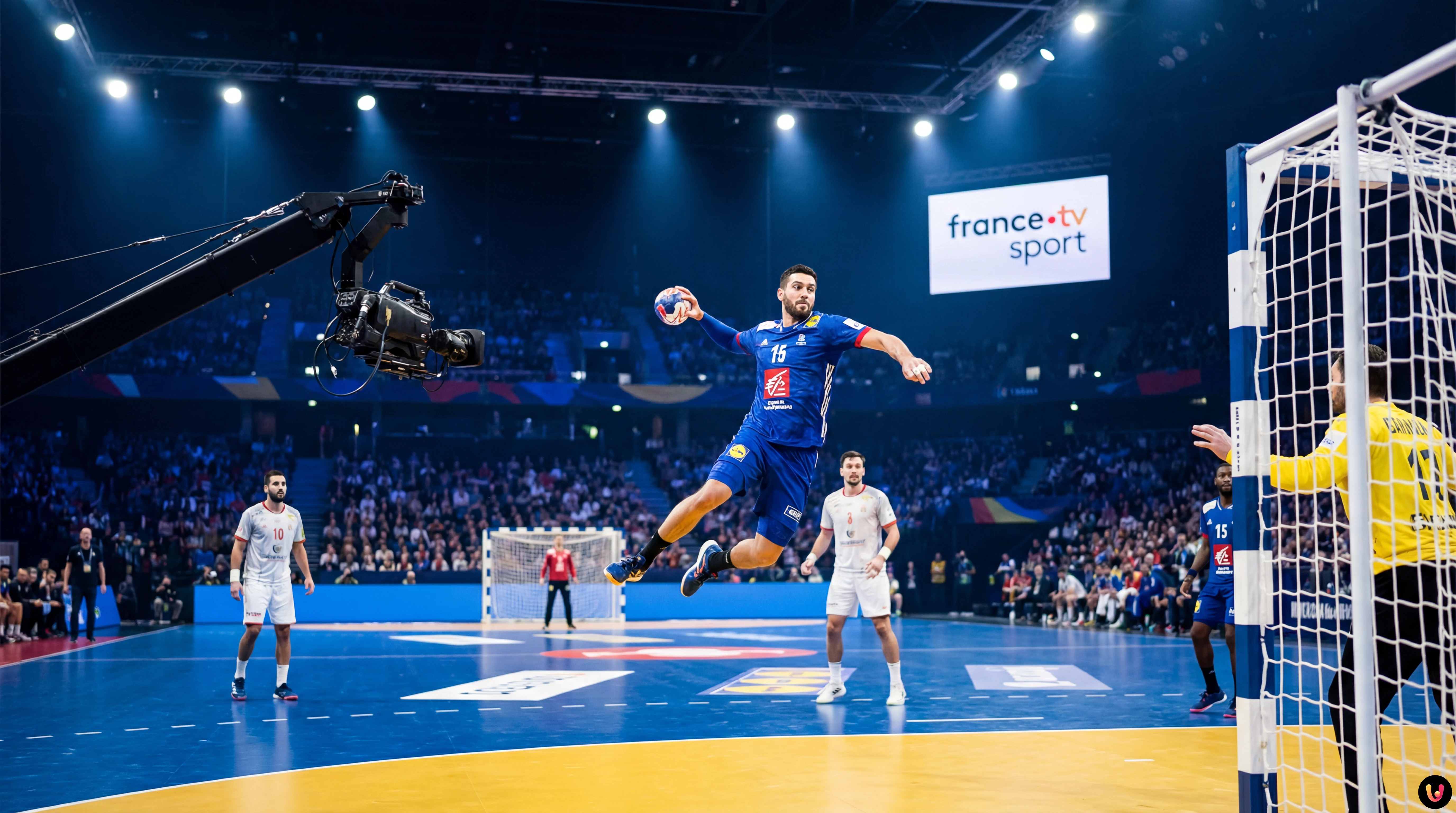 Nedim Remili sous le maillot de l'&eacute;quipe de France de handball