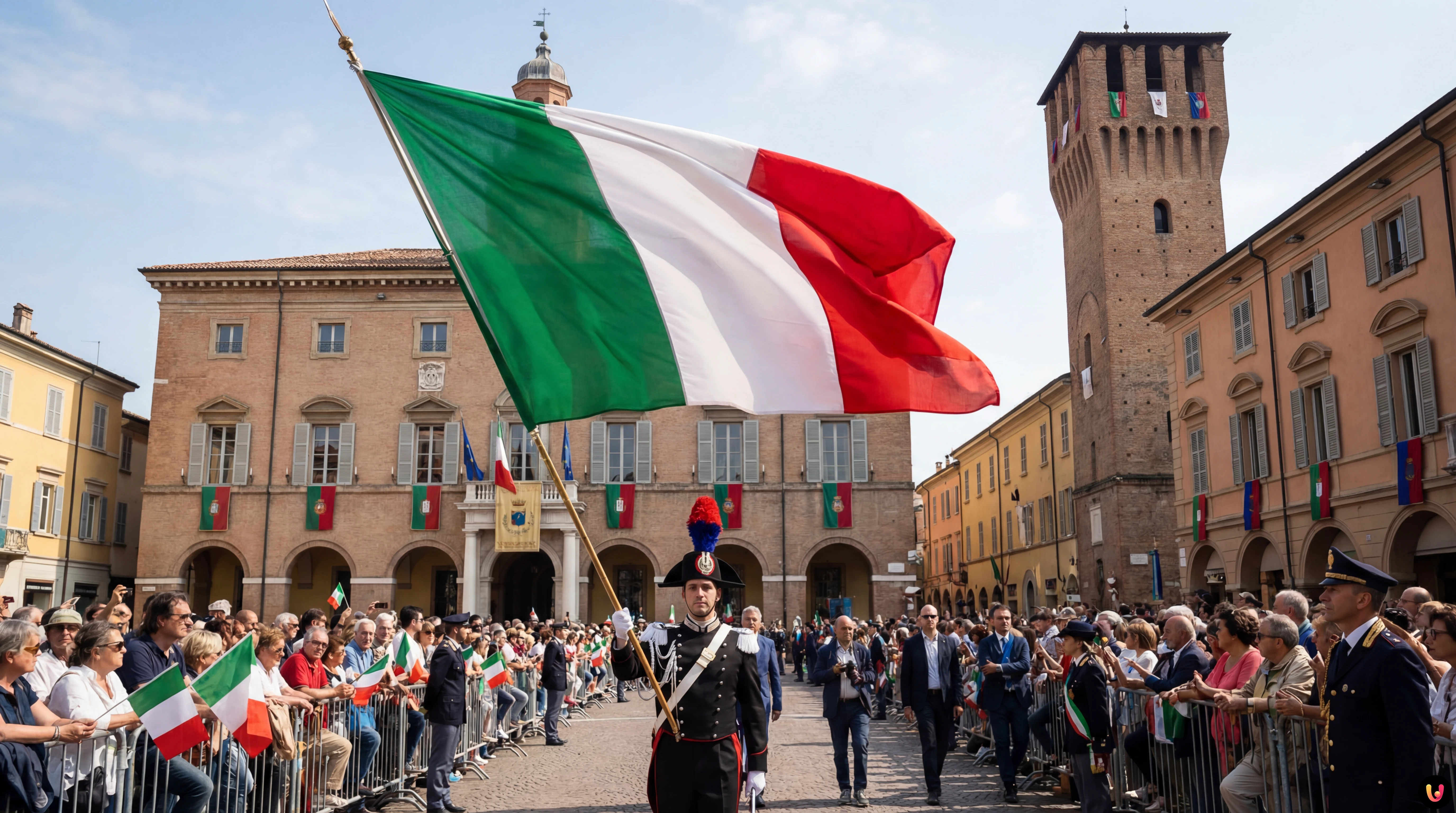 Celebrazioni Festa del Tricolore 2026 Reggio Emilia Cerimonia alzabandiera Tricolore a Reggio Emilia 2026 in piazza Prampolini
