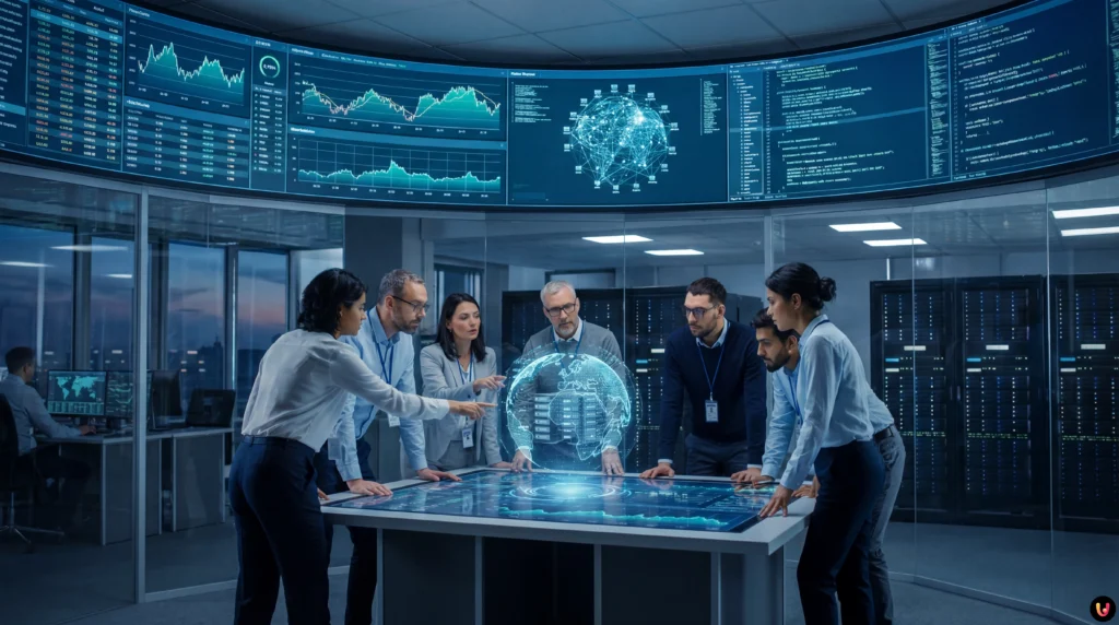 AWS cloud architecture diagram for scaling fintech SEO data