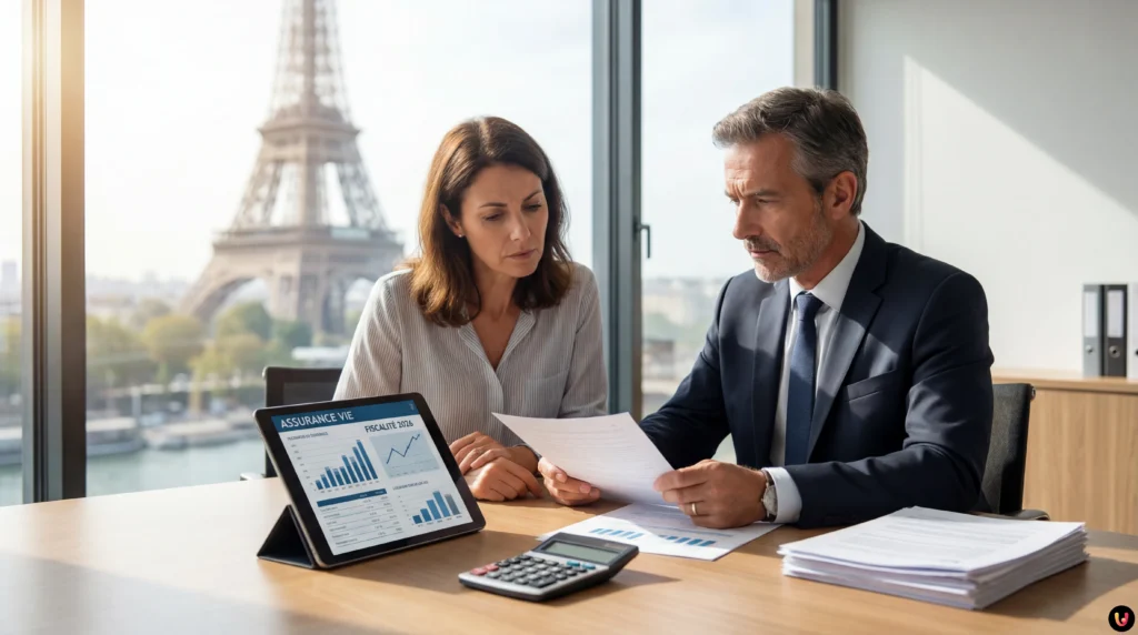 Fiscalité de l’assurance vie : les députés relancent l’offensive fiscale en 2026 Calculatrice et documents symbolisant la fiscalité de l'assurance vie