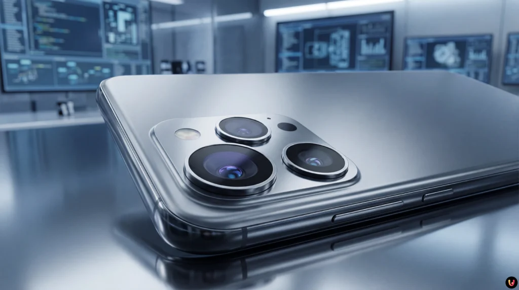 Render del modulo fotografico posteriore del Samsung Galaxy S27 Ultra con sensore 200 MP