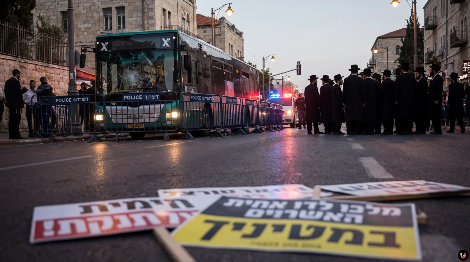 Gerusalemme, bus travolge manifestanti ultraortodossi: un morto. Hamas al Cairo