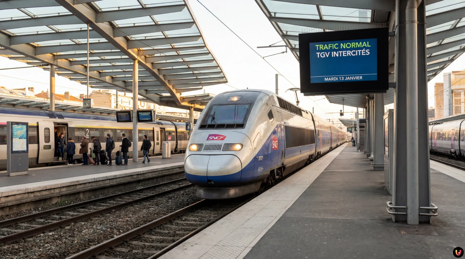 Gr&egrave;ve SNCF : trafic normal pr&eacute;vu sur les TGV et Intercit&eacute;s ce mardi