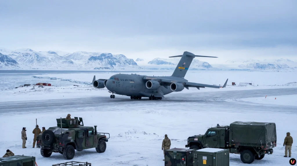 Avions militaires am&eacute;ricains sur la base de Pituffik au Groenland