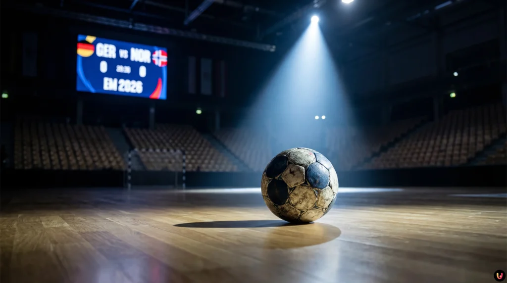 Nachdenklicher Marko Grgic im DHB-Trikot während der Handball-EM 2026