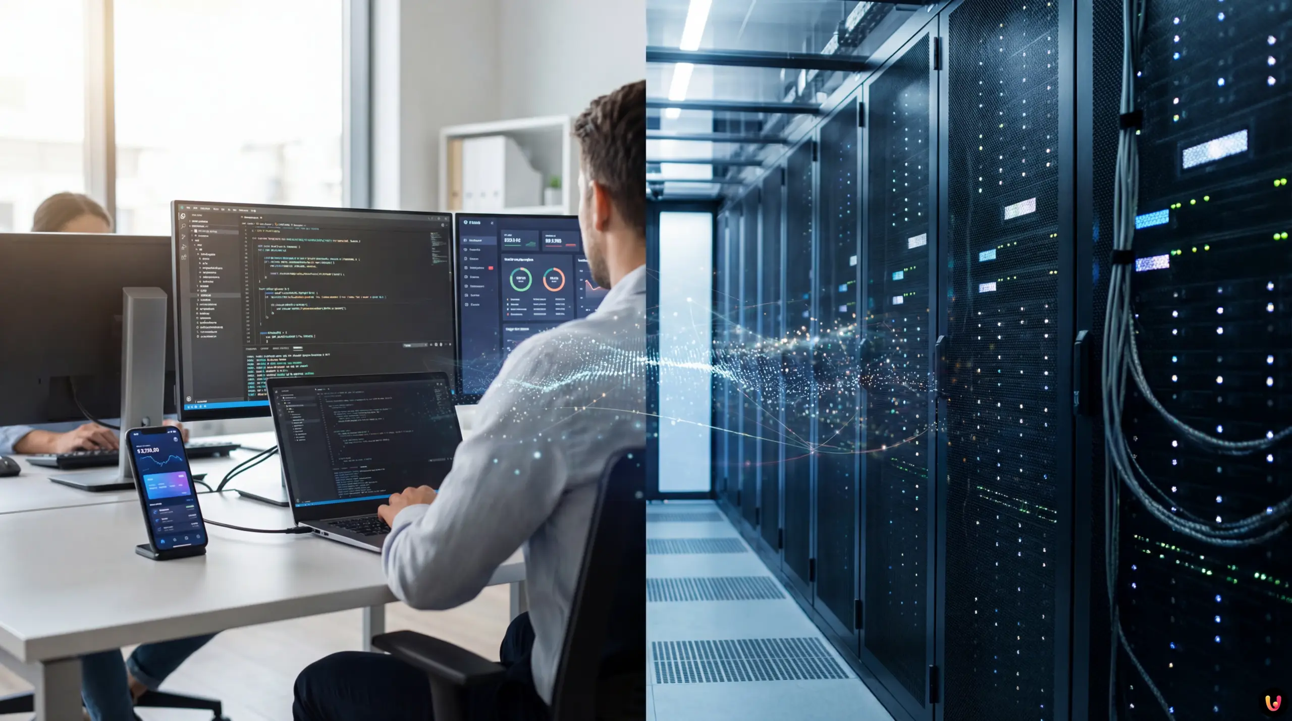 Repr&eacute;sentation graphique de l'int&eacute;gration entre API REST et syst&egrave;mes mainframe bancaires