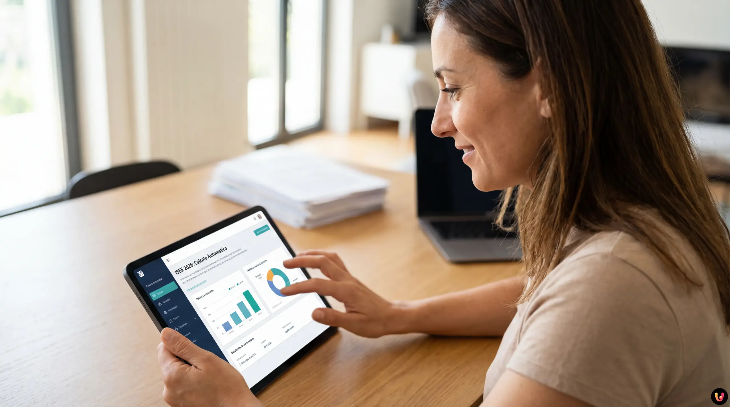 Illustrazione concettuale del nuovo ISEE 2026 automatico e semplificazione burocratica INPS