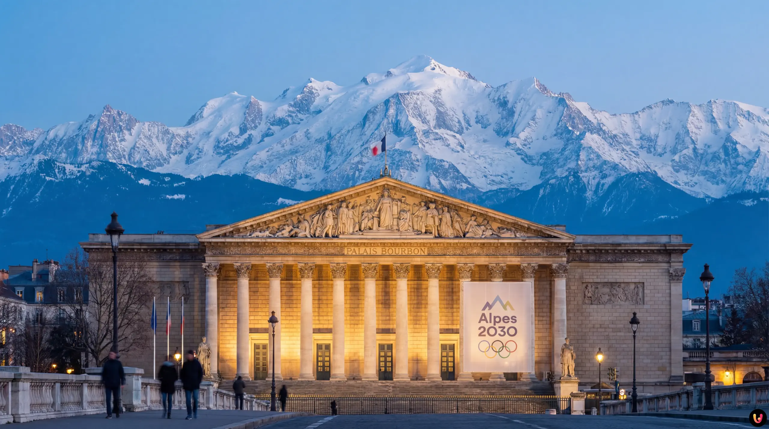 H&eacute;micycle de l'Assembl&eacute;e nationale lors du vote sur la loi olympique 2030