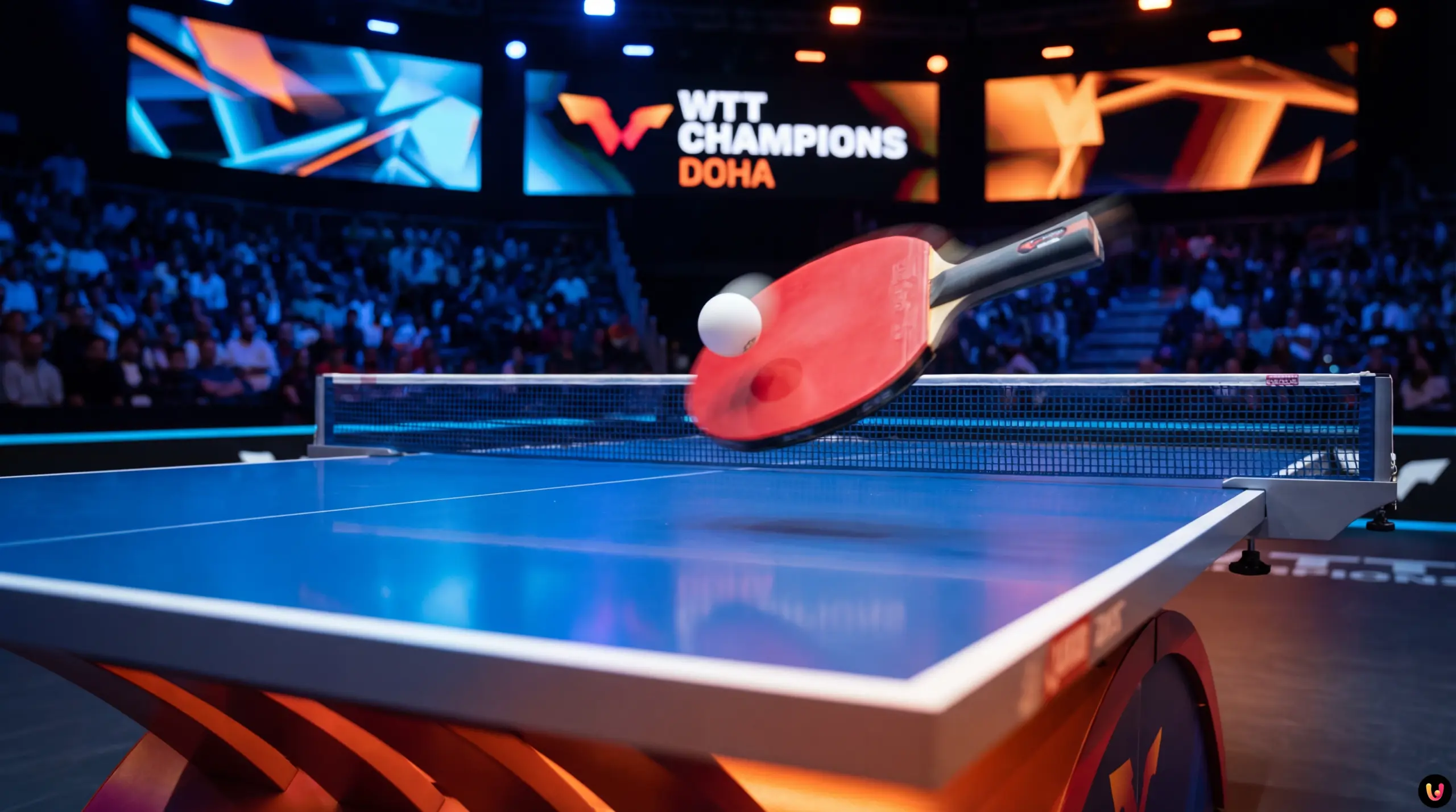 Lin Yun-ju Champion WTT Doha 2026 Lin Yun-ju célèbre sa victoire en finale du WTT Champions Doha 2026