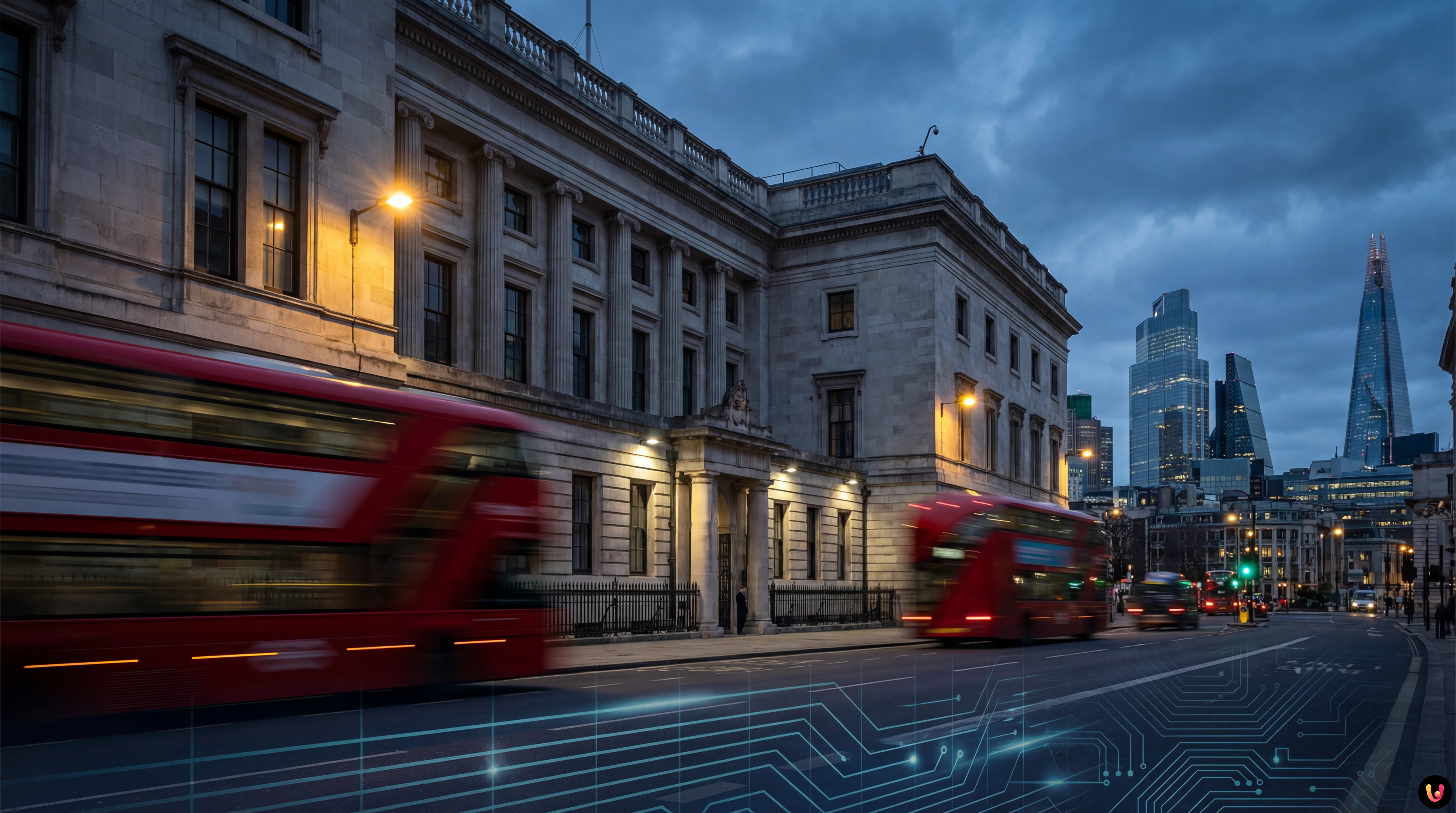 Veduta esterna della Royal Mint Court a Londra, futura sede dell'ambasciata cinese