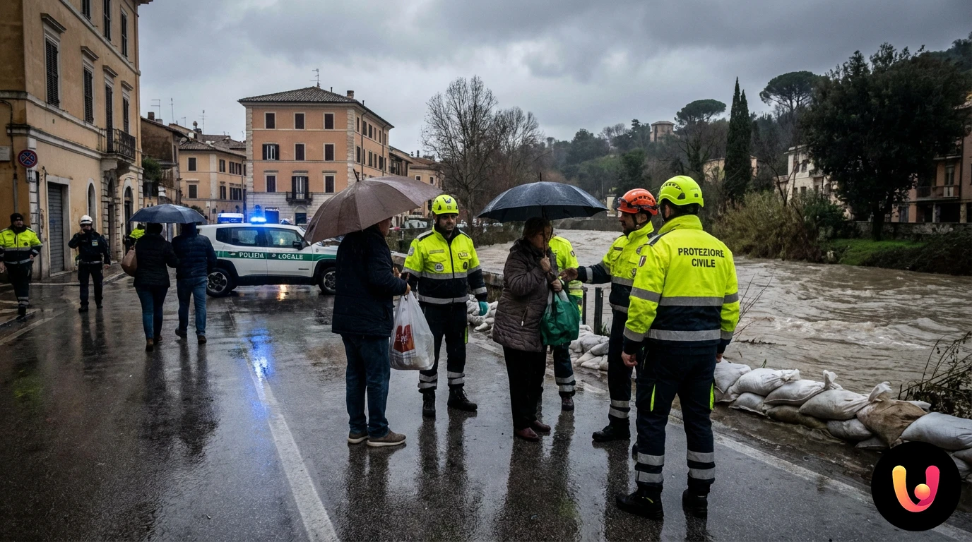 Maltempo Tivoli Terme: evacuazione immediata per rischio esondazione