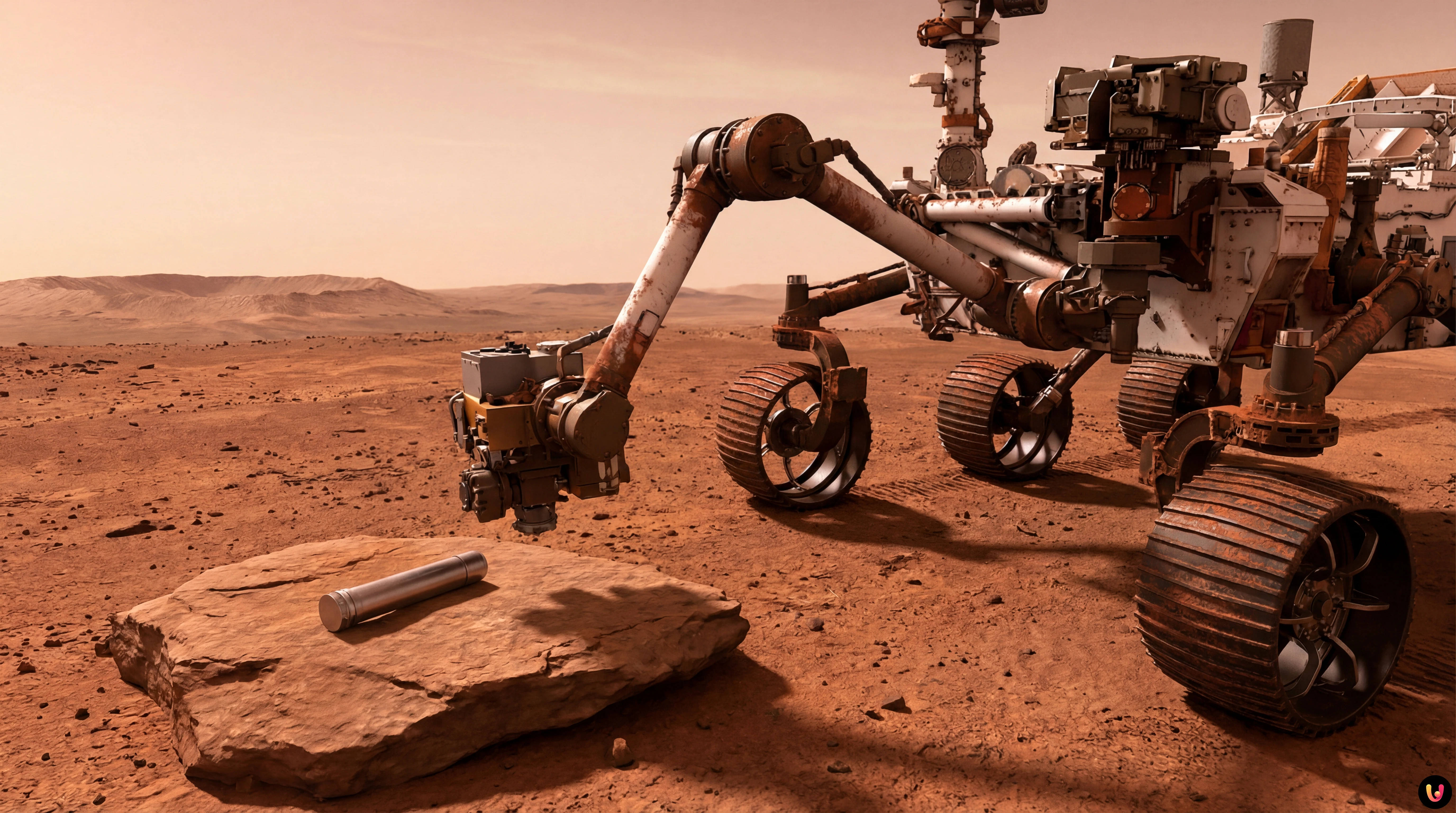 Rover Perseverance NASA sulla superficie di Marte nel cratere Jezero