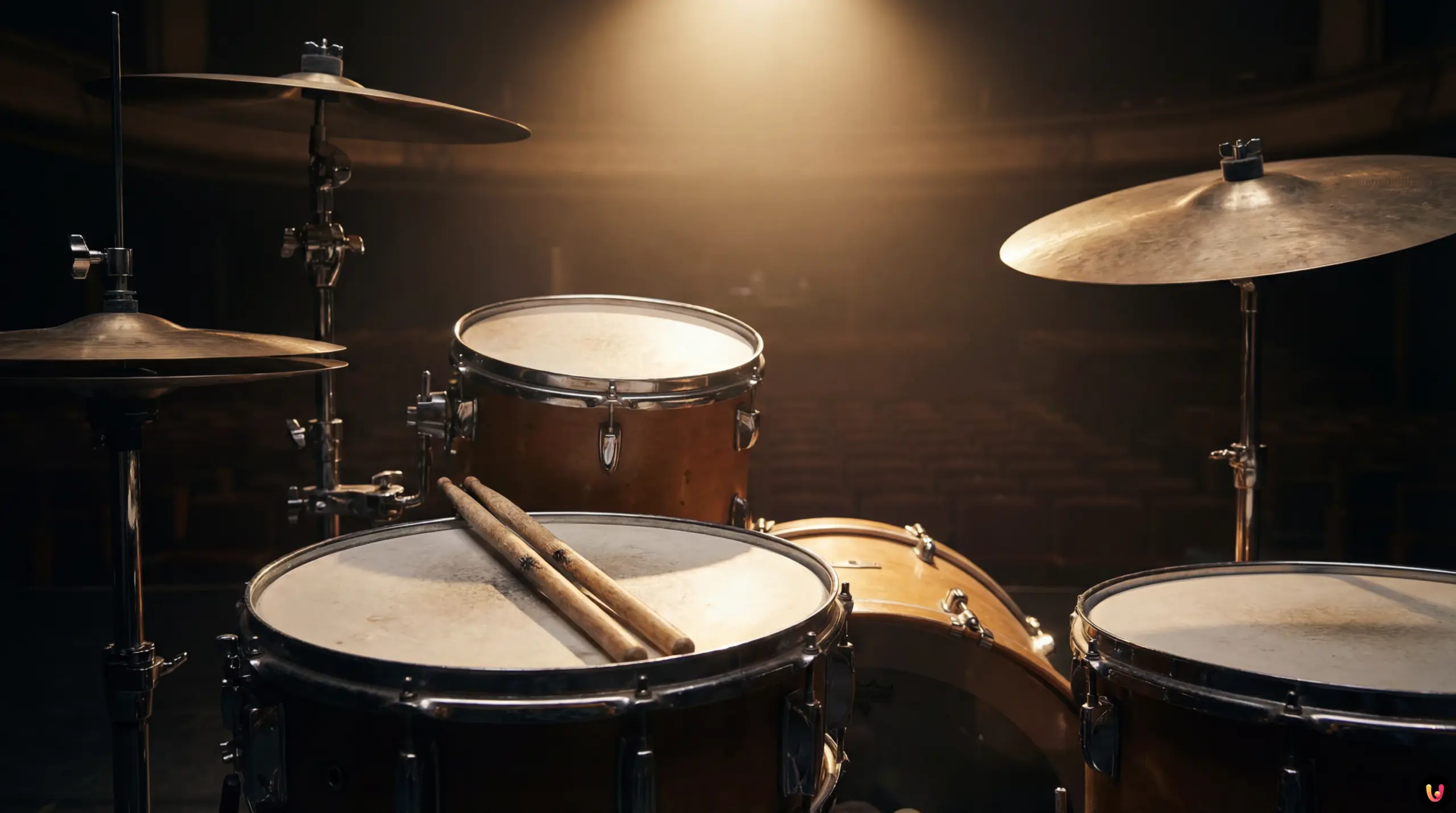Rob Hirst of Midnight Oil performing live on drums during a concert
