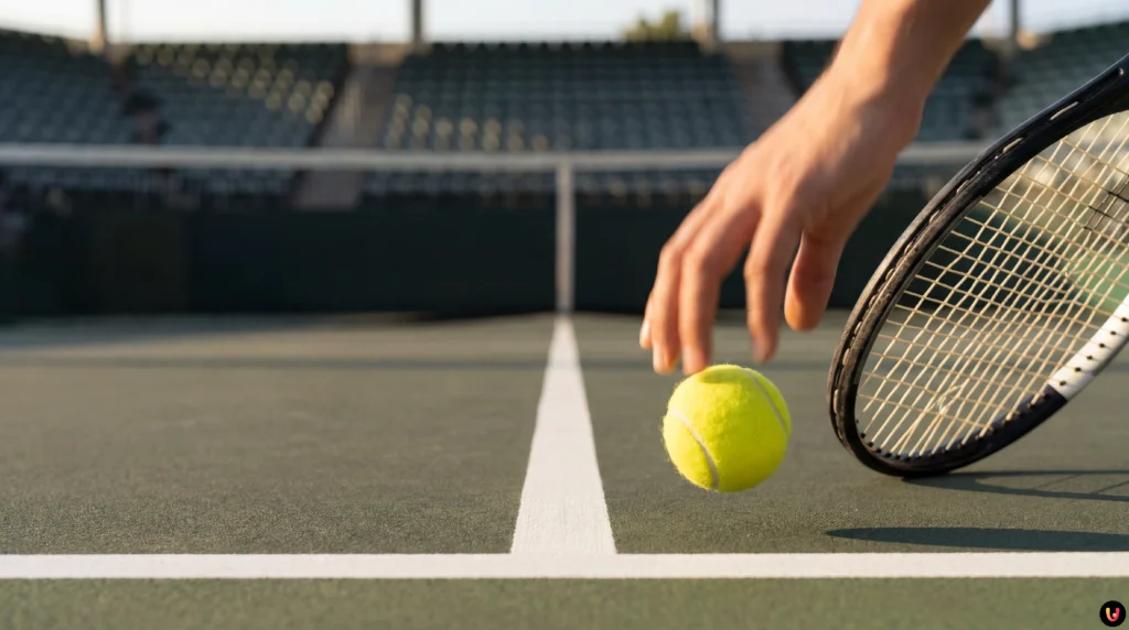 Moutet Defends Underarm Serve Ahead of Alcaraz Showdown Corentin Moutet on court preparing for the Australian Open match against Alcaraz.