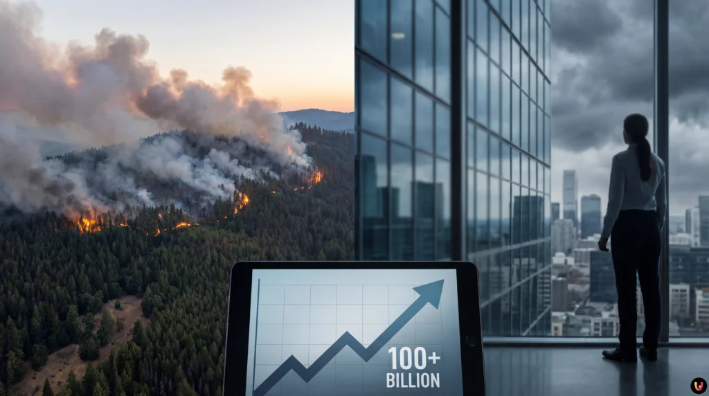 Munich Re: perdite assicurate 2025 oltre i 100 miliardi, pesa il clima Conseguenze disastri climatici e costi assicurativi report Munich Re 2025