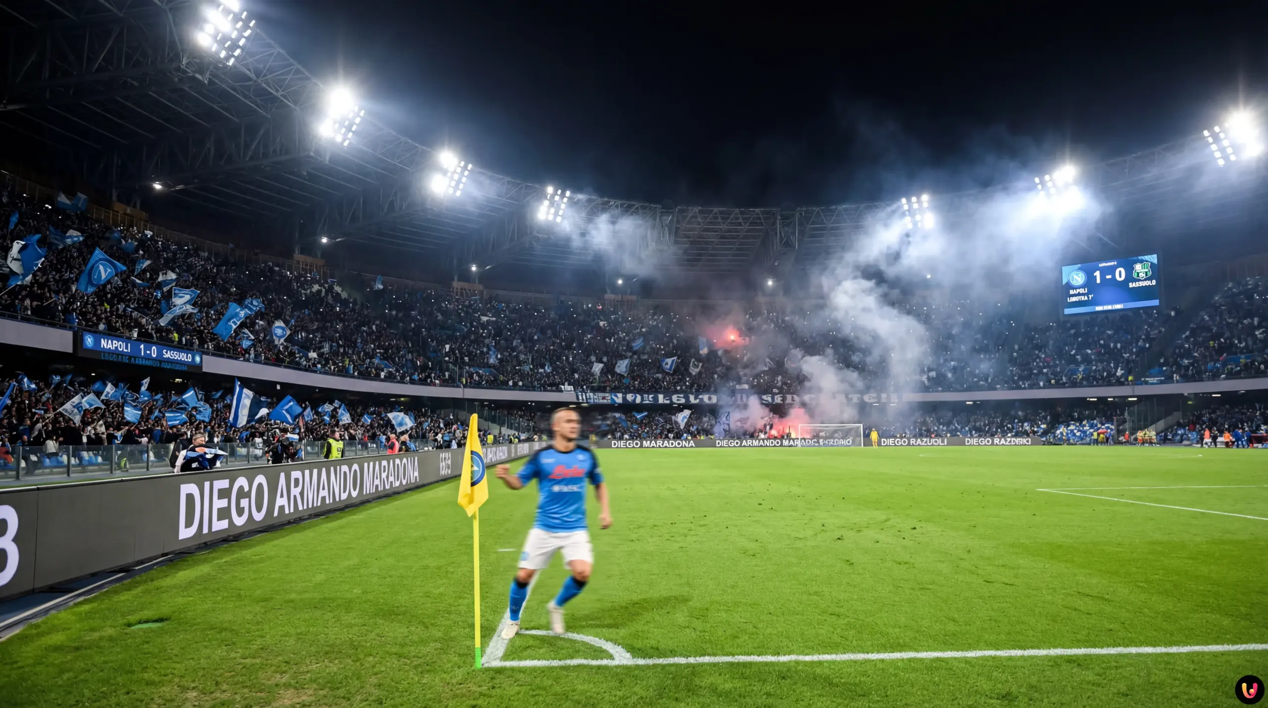 Napoli-Sassuolo 1-0: Gol decisivo di Stanislav Lobotka Stanislav Lobotka esulta dopo il gol in Napoli-Sassuolo allo stadio Maradona