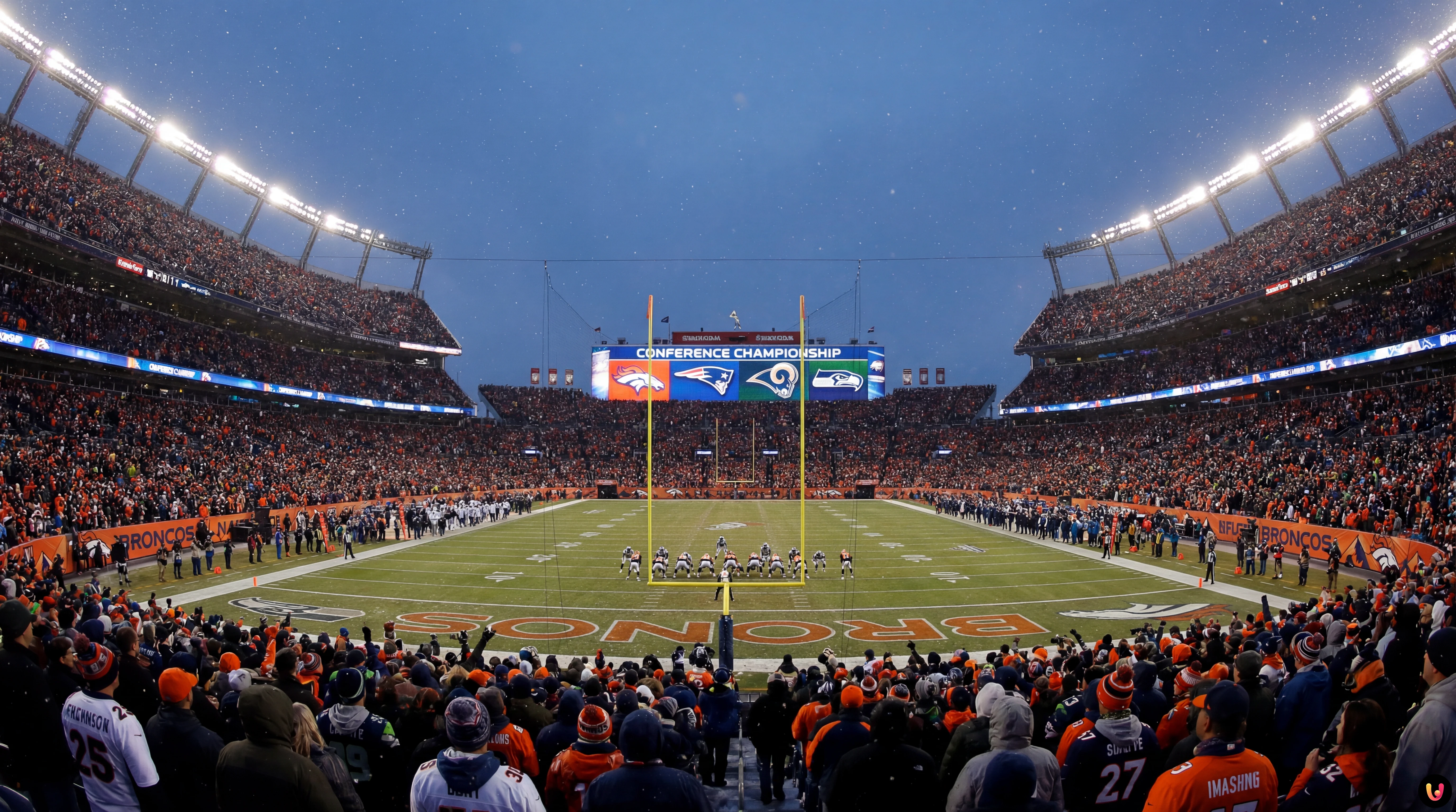 American football players competing in the 2026 NFL Divisional Round playoffs