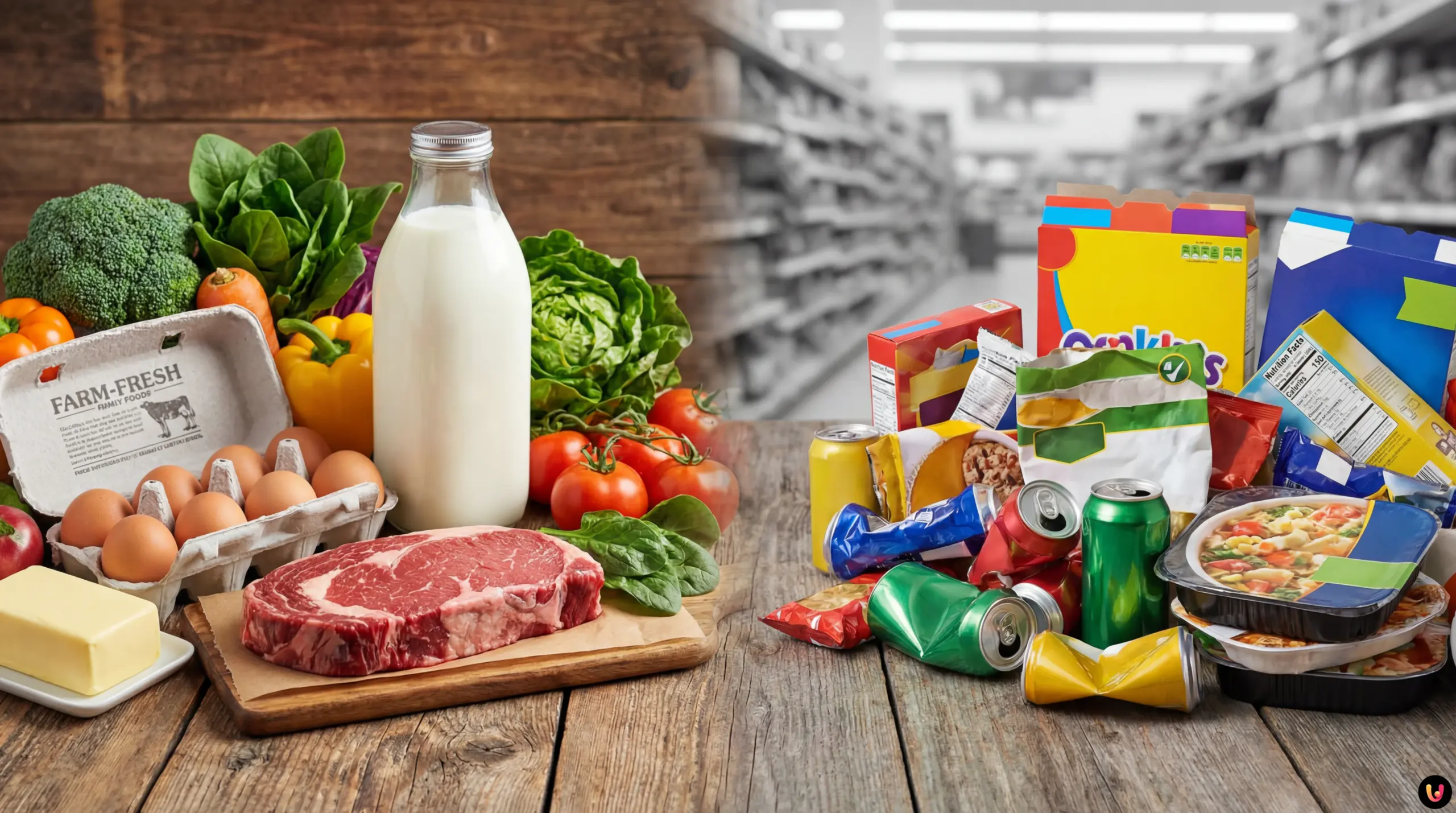 Grafico della nuova piramide alimentare USA basata su cibi naturali e proteine