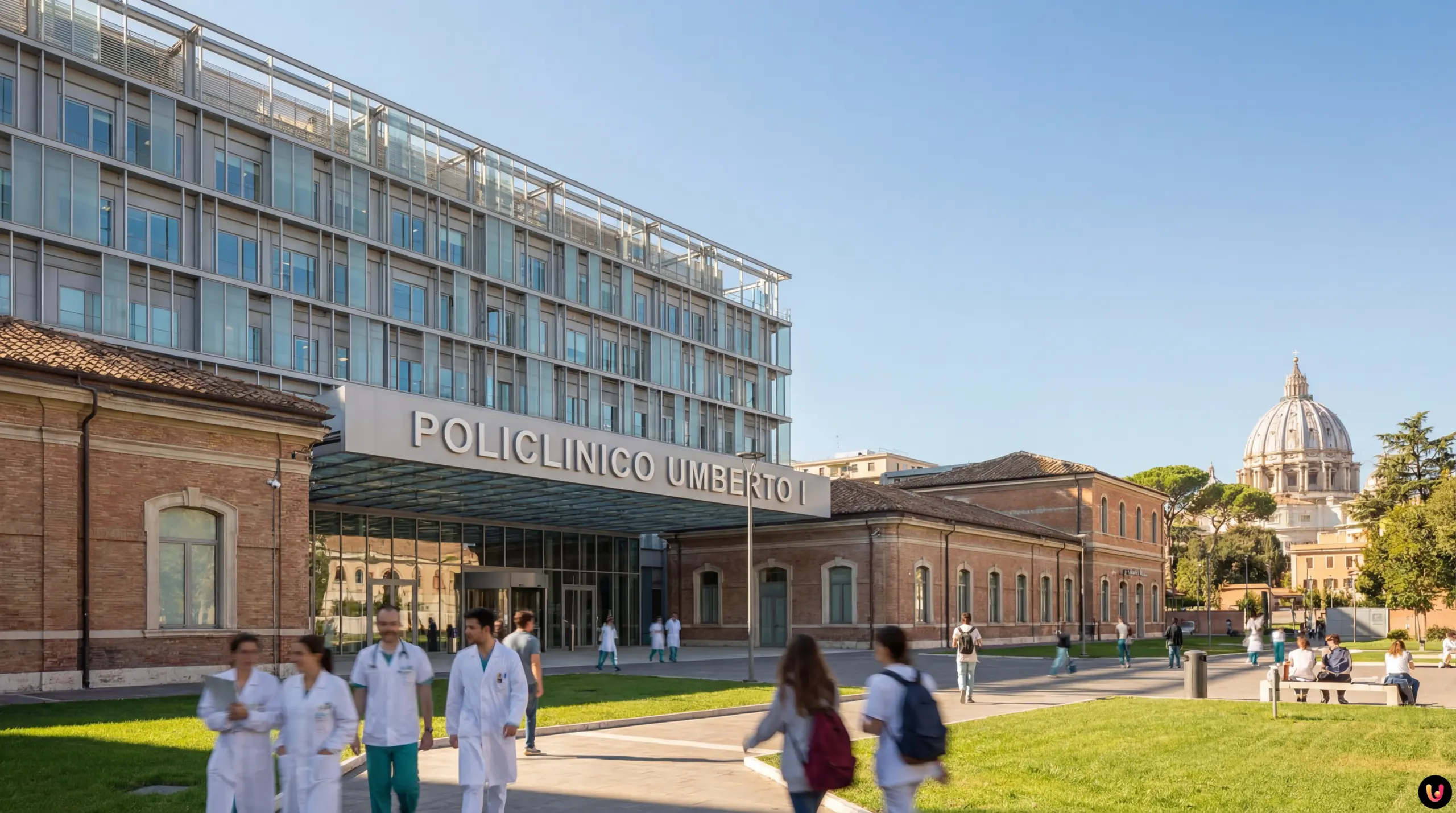 Progetto Nuovo Policlinico Umberto I Roma Rendering del progetto di riqualificazione del Policlinico Umberto I a Roma