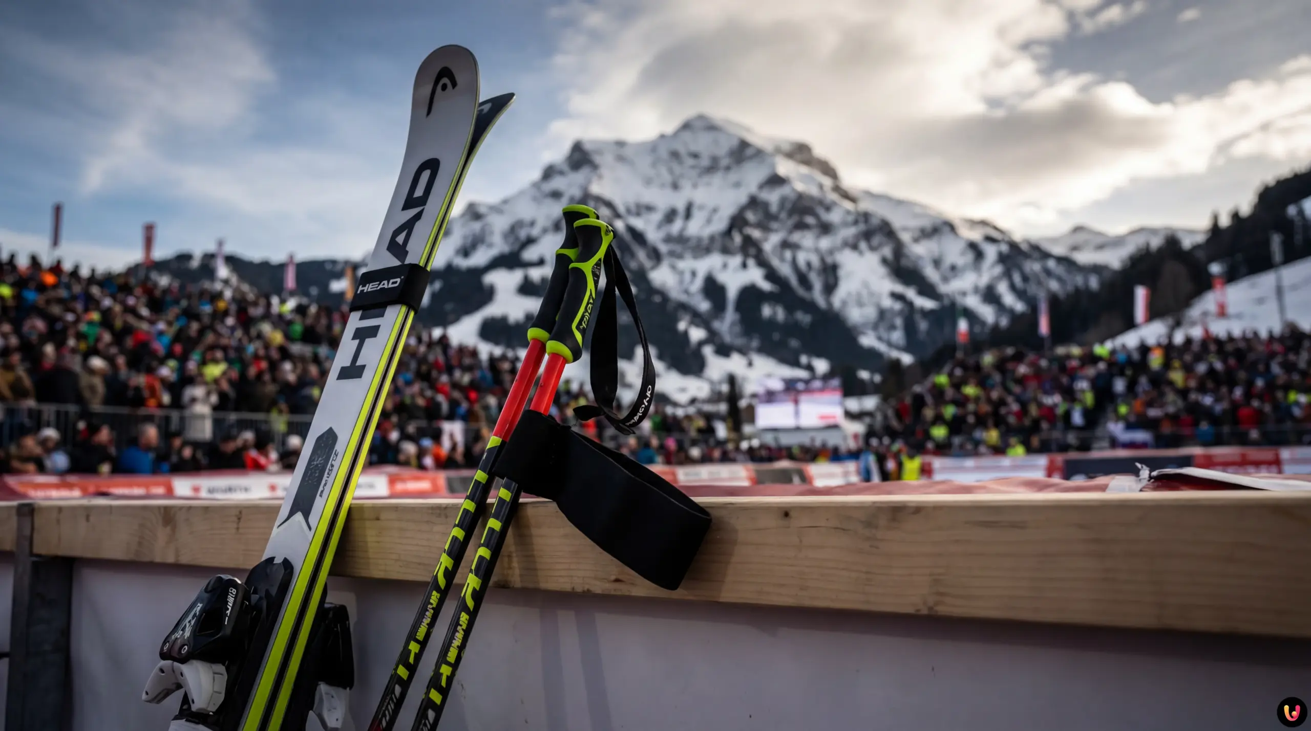 Marco Odermatt in azione durante il gigante di Adelboden