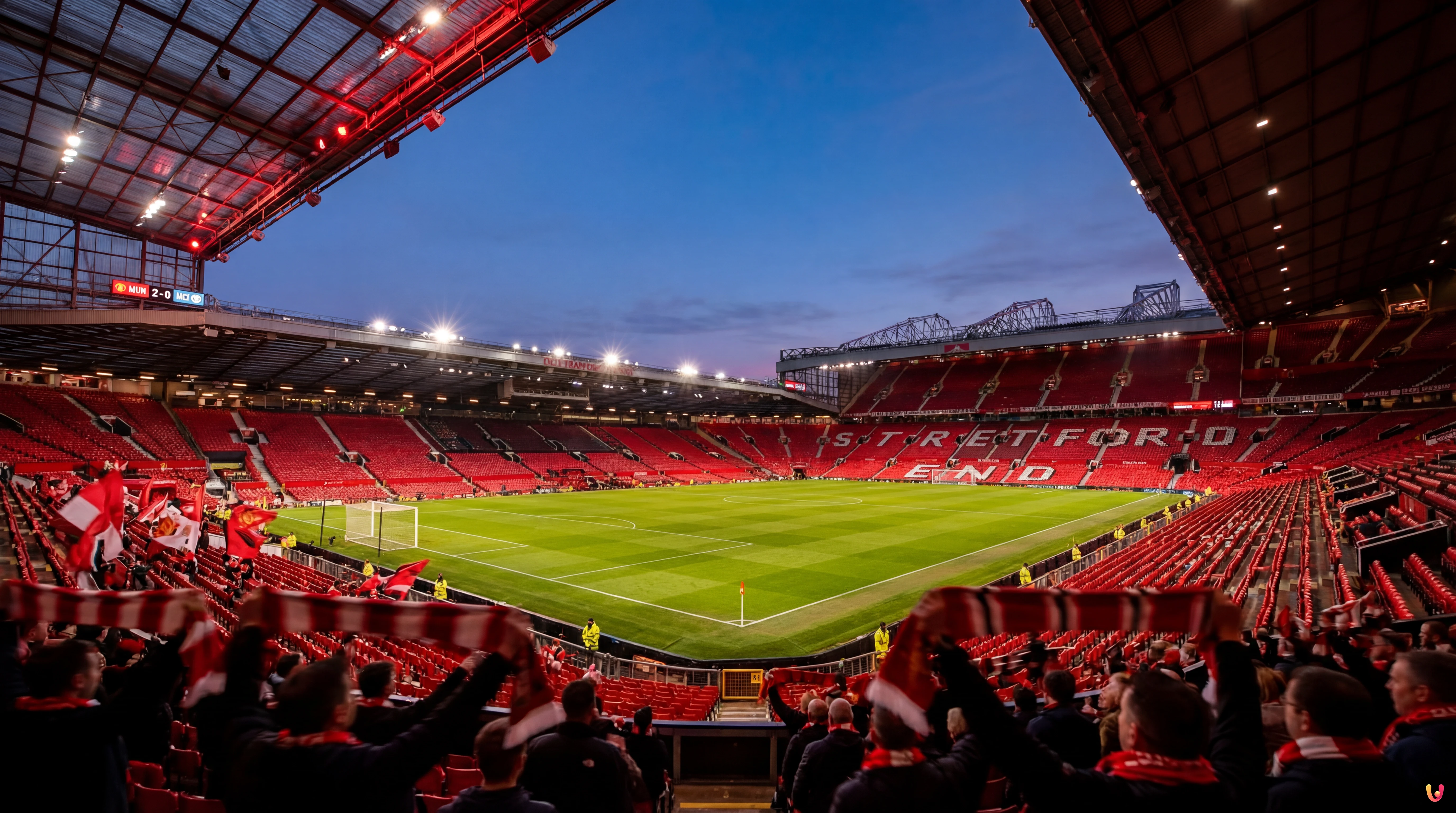 Manchester United vs City 2-0: Trionfo nel Derby Esultanza giocatori Manchester United vittoria 2-0 nel derby contro il City