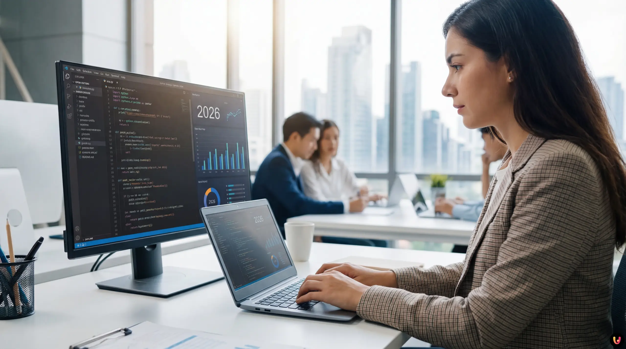 Diagramă logică Programmatic SEO cu cod Python și integrare AI