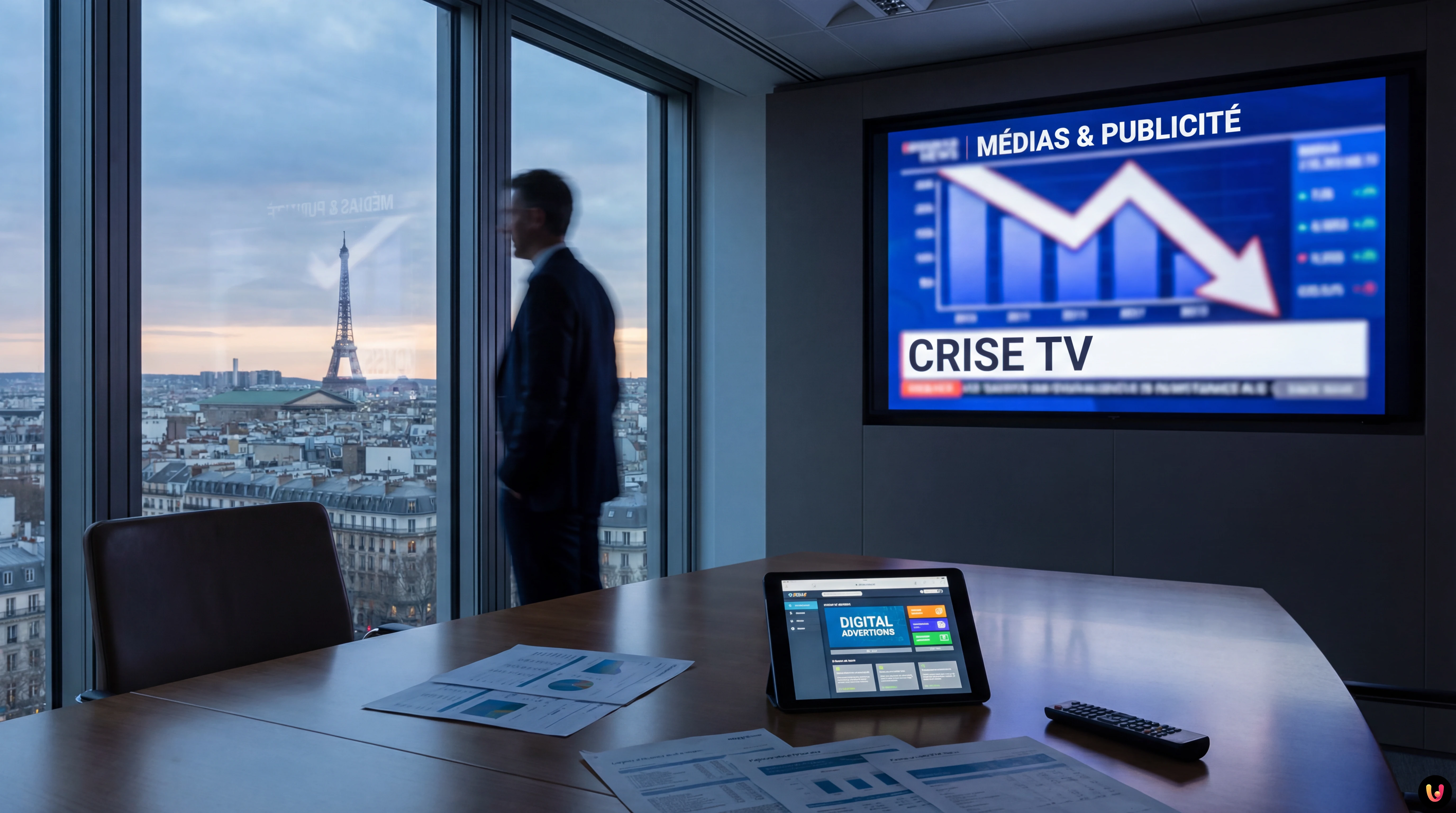 Logo Lidl sur un &eacute;cran de t&eacute;l&eacute;vision avec un marteau de justice symbolisant la r&eacute;glementation