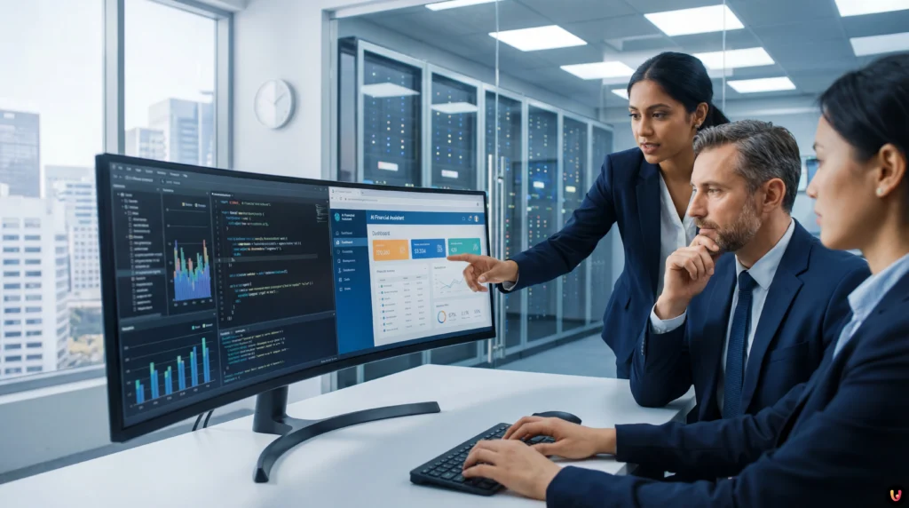 RAG en el CRM: Guía Técnica para el Asistente Financiero de IA Esquema flujo de datos RAG en un CRM financiero con análisis de documentos y base de datos