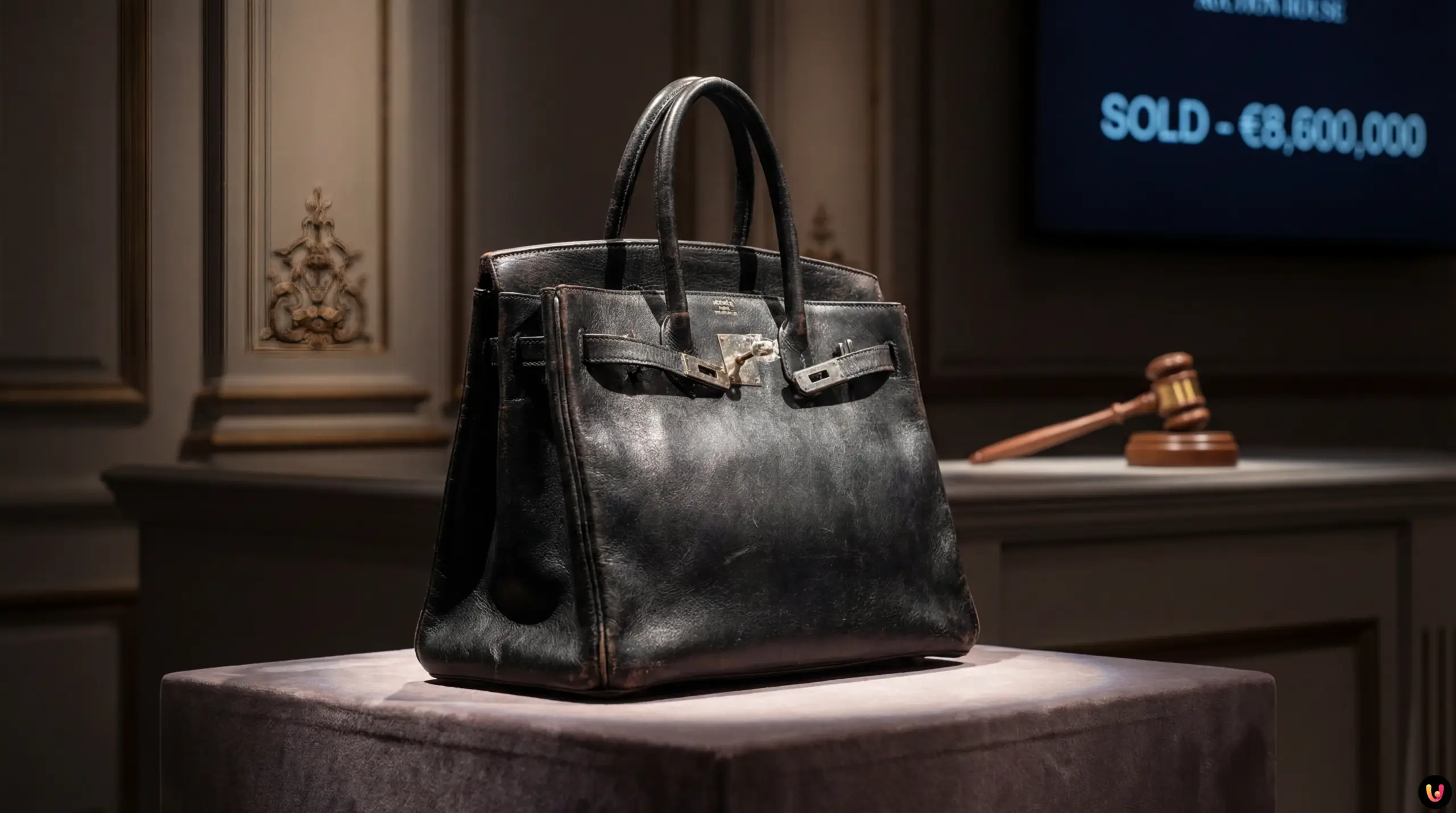 Premier sac &agrave; main Herm&egrave;s Birkin en cuir noir vintage de 1984