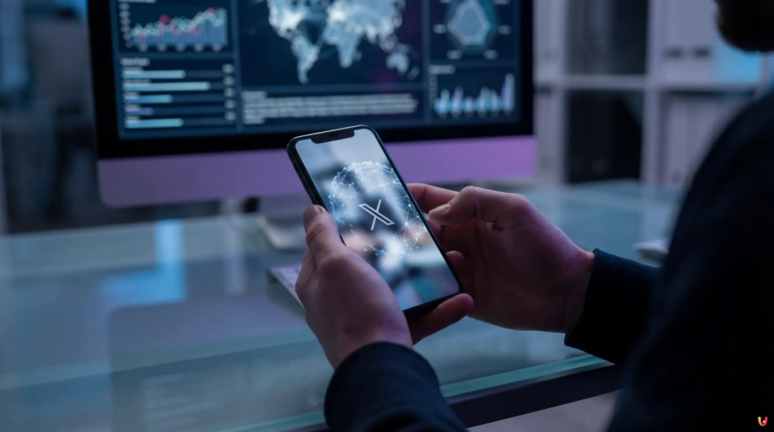 Scandale Grok : X autorise les deepfakes nus Illustration numérique du logo X et Grok symbolisant la controverse des deepfakes IA