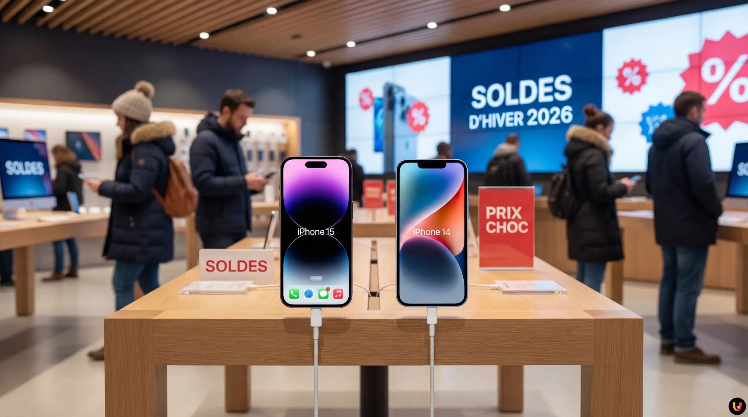 Soldes d'hiver 2026 : Prix réduits iPhone 15 et 14 Smartphones Apple iPhone 15 et 14 en promotion pour les soldes d'hiver