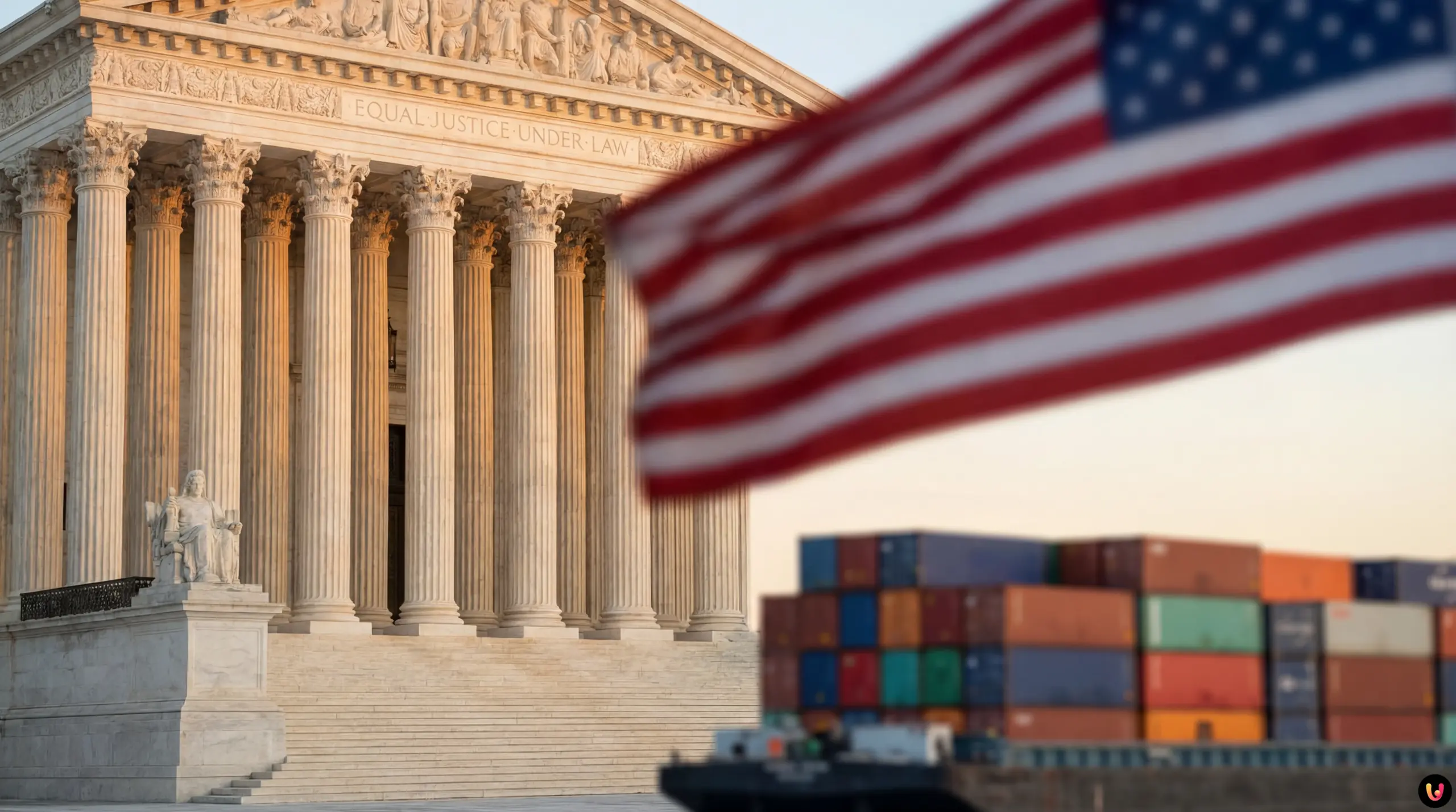 Supreme Court Trump Tariffs Ruling Delay US Supreme Court building facade in Washington DC during tariff ruling delay