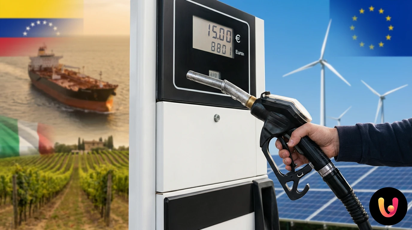 Grafica tensioni geopolitiche USA Venezuela e impatto sul petrolio