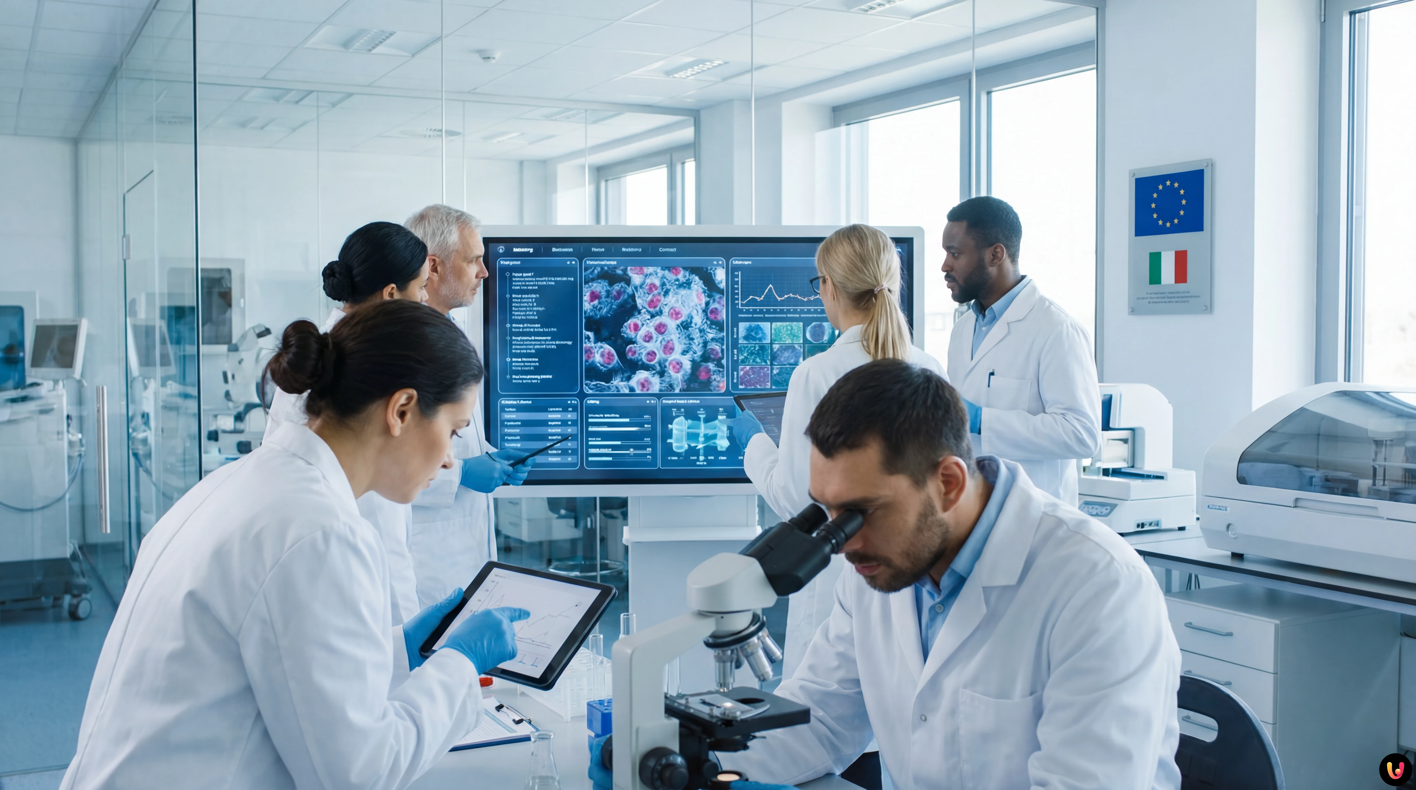 Ricercatori medici analizzano dati immunoterapia per il tumore al colon-retto